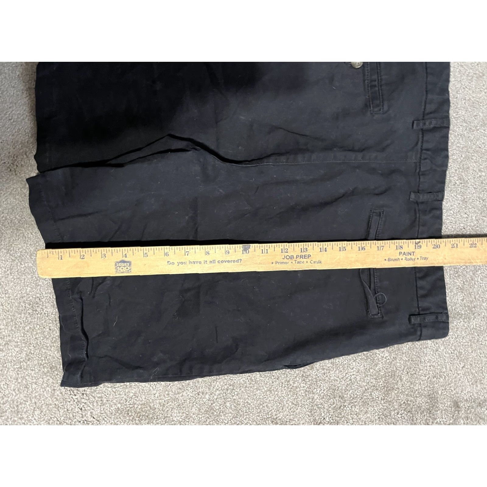 Old Navy OLD NAVY Slim Built In Flex SHORTS Black Cotton Men Size 36 Size US 36 / EU 52 - 4 Thumbnail