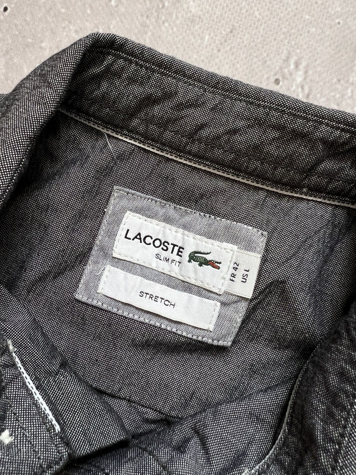 Lacoste Very Rare Short Sleeve Shirt From Lacoste Vintage Size L Y2K Size US L / EU 52-54 / 3 - 5 Thumbnail