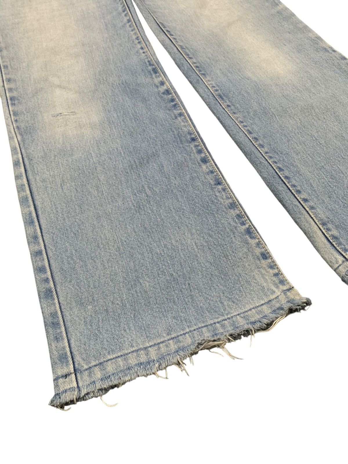 Japanese Brand × Tornado Mart Vintage Japanese Brand Baggy Flare Bootcut Frayed Leg Jeans Size US 30 / EU 46 - 9 Thumbnail