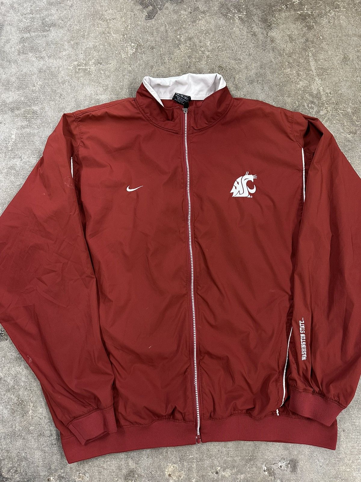 Nike Crazy Y2K Nike WSU Cougars Collegiate Windbreaker Size US XL / EU 56 / 4 - 3 Thumbnail