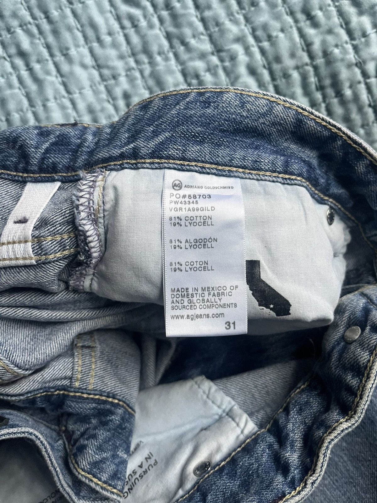 AG Adriano Goldschmied AG Adriano Goldschmeid Saige High Rise Jeans Size 31 Size US 31 - 3 Thumbnail
