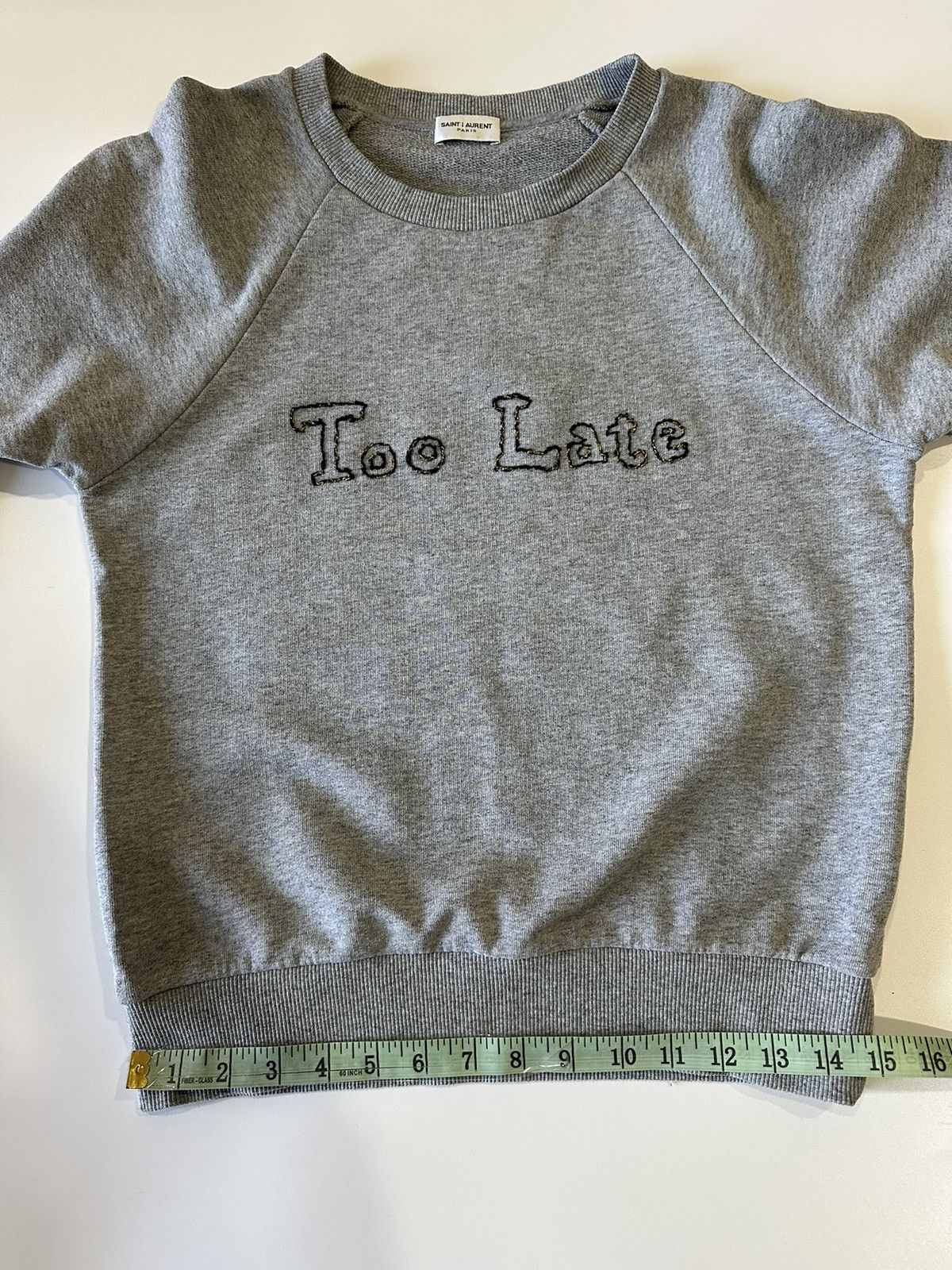 Saint Laurent Paris Saint Lauren Too Late sweatshirt Size S / US 4 / IT 40 - 13 Thumbnail