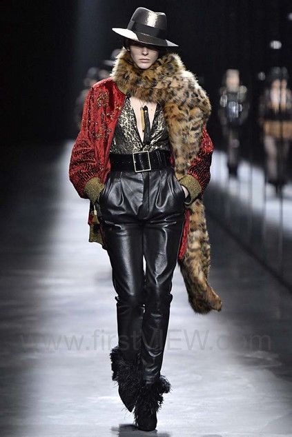 Saint Laurent Paris |[ FW19 Runway Saint Laurent Burnout Leopard Silk Shirt ]| Size US L / EU 52-54 / 3 - 3 Thumbnail