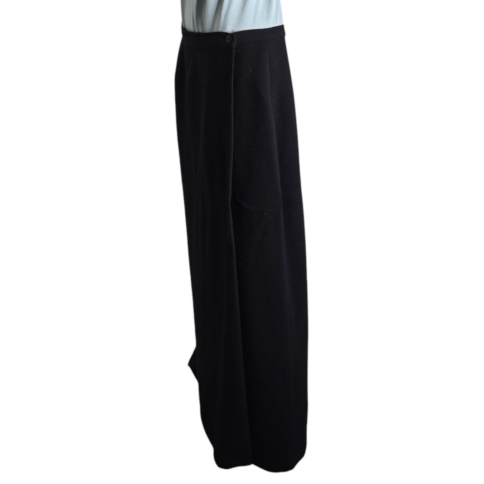 Gap Gap Womens Wrap Around Maxi Skirt Size 12 Black Lined Work Size 34" / US 12 / IT 48 - 3 Thumbnail