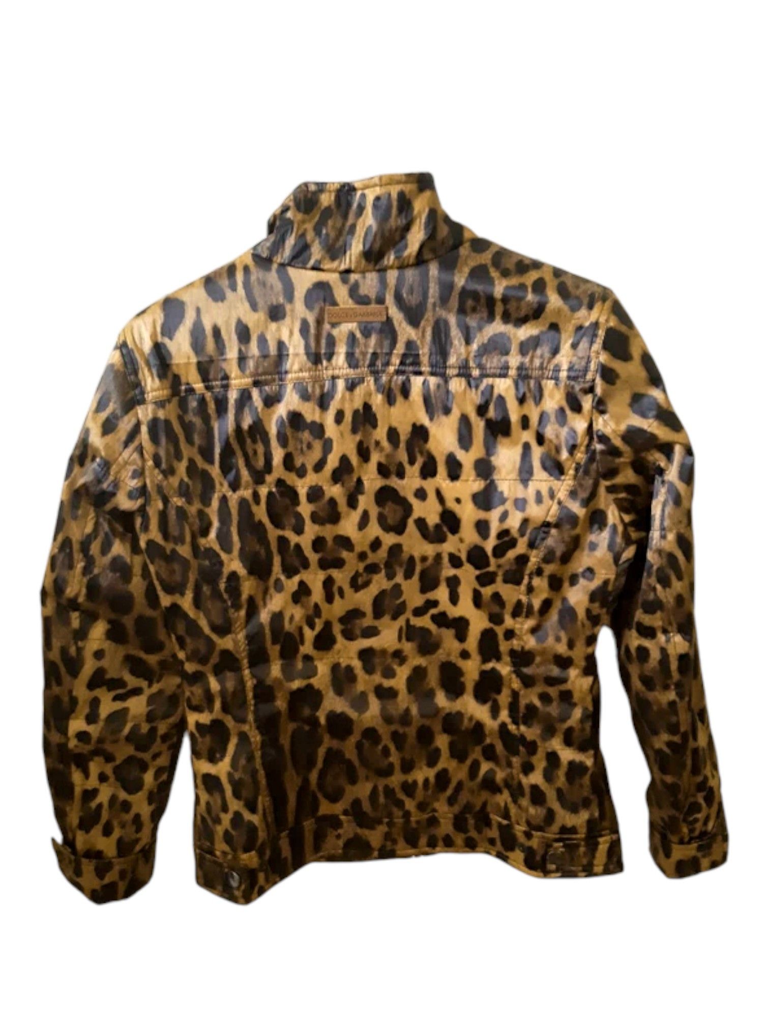 Dolce & Gabbana Dolce Gabbana Leopard Print Padded Bomber Jacket, Mid-2000s Size US S / EU 44-46 / 1 - 2 Thumbnail