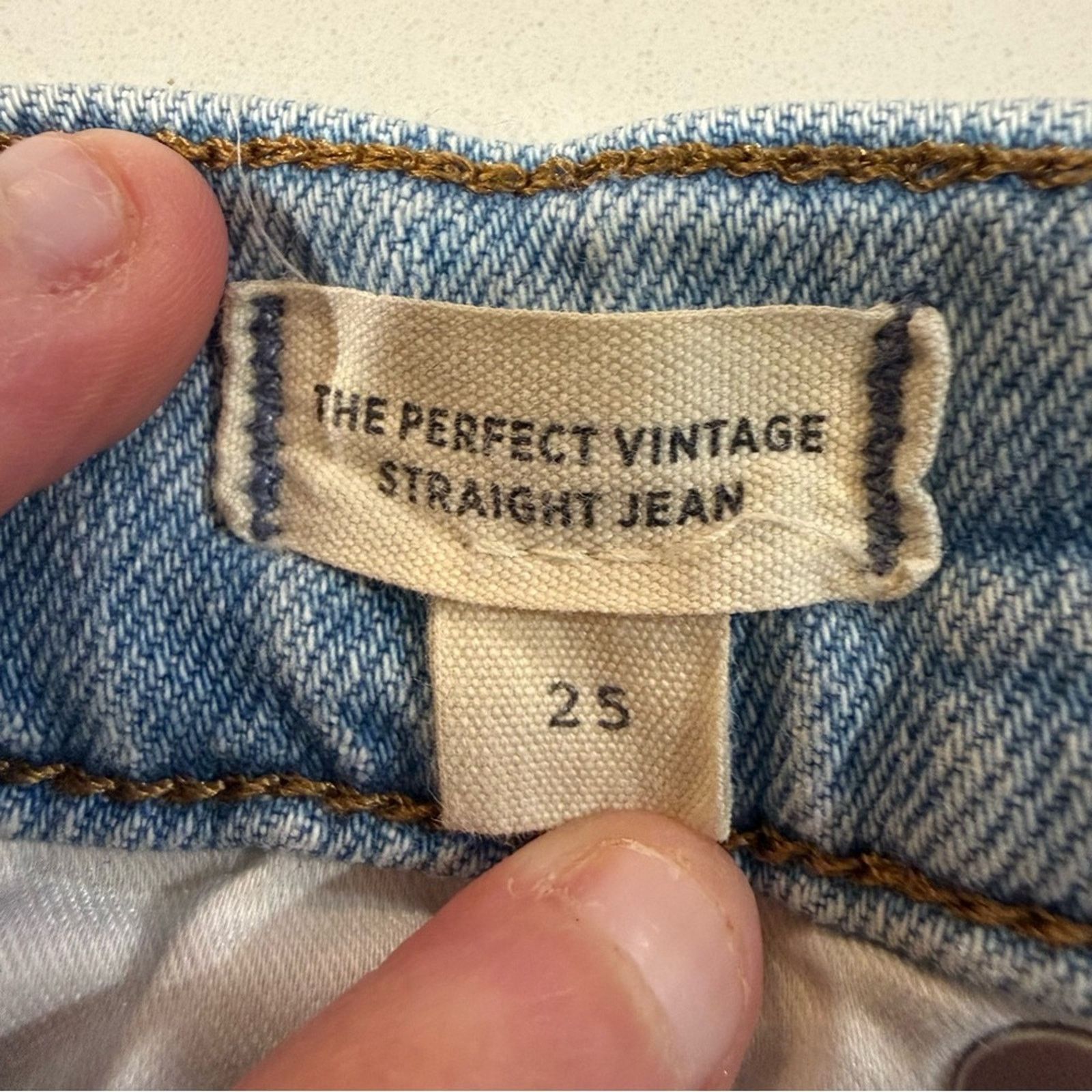 Madewell Madewell The Perfect Vintage Straight Denim Jeans Women’s 25 Size 25" / US 0 / IT 36 - 12 Thumbnail