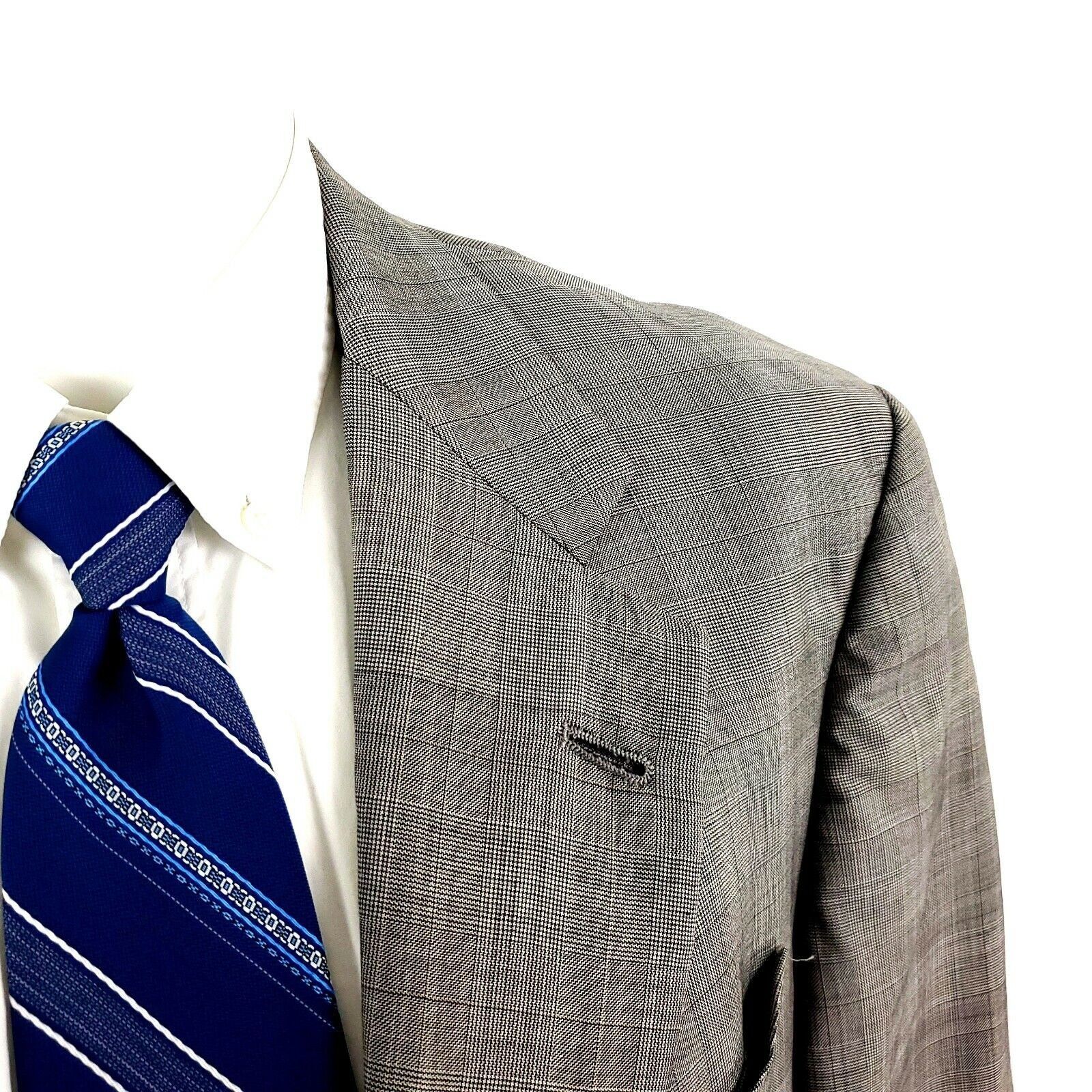 Hart Schaffner Marx Hart Schaffner Marx Gold Trumpeter Wool 2 Button Sport Coat Size 42R - 2 Thumbnail