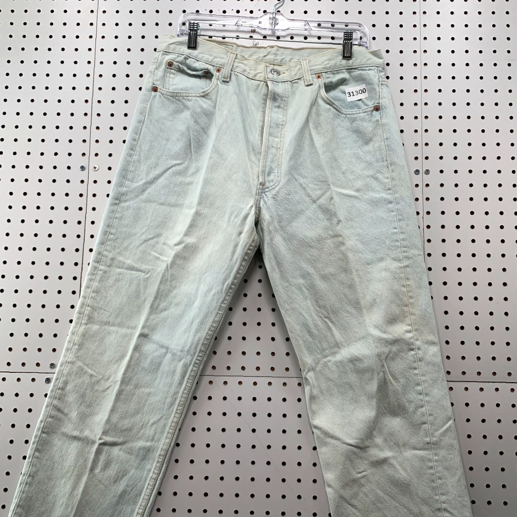Levi's VINTAGE Levi's 501 Denim White Jeans Men 33x28 Button Fly USA Made Size US 33 - 5 Thumbnail
