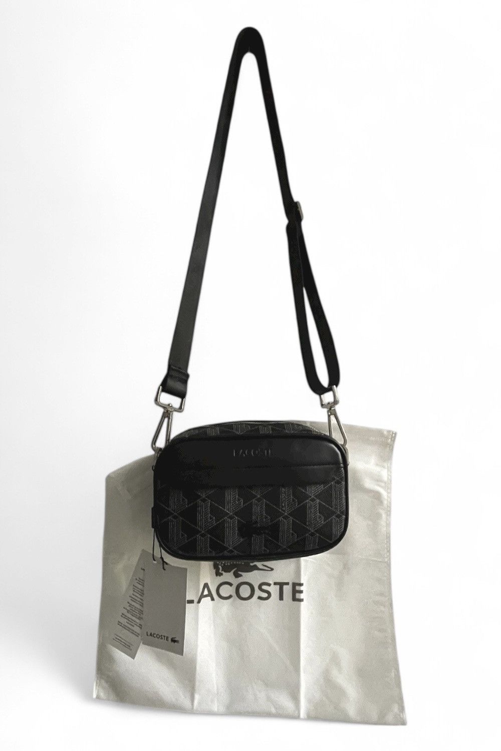 Lacoste Lacoste Crossbody Bag-The Blend-Noir/Gris [Black/Grey] Size ONE SIZE - 3 Thumbnail