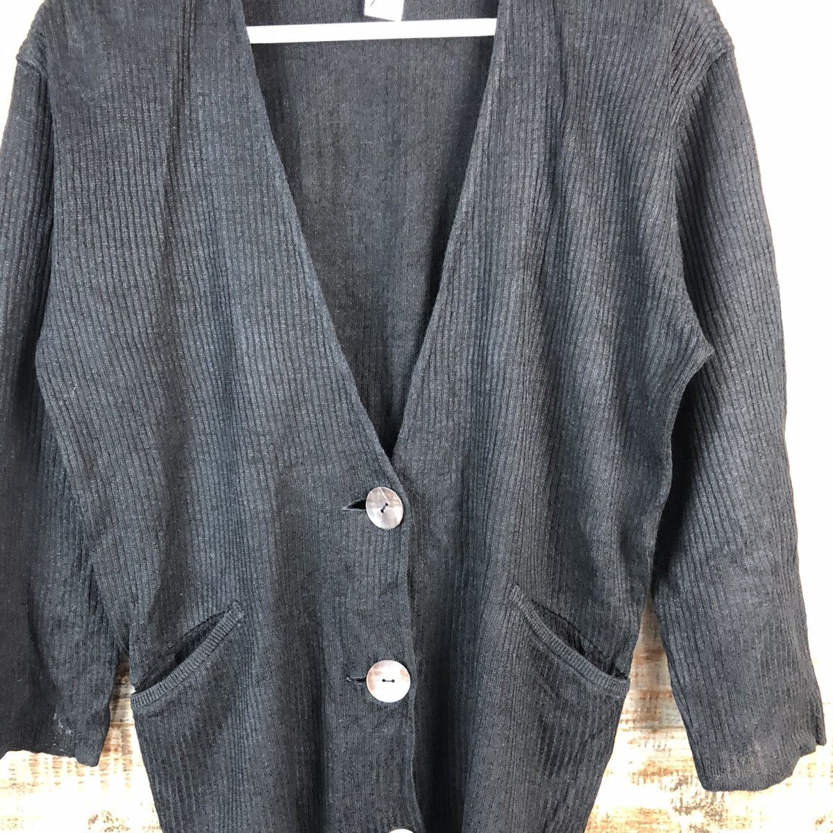 Vintage Cosa Nostra japan vintage Black Cardigan Knitwear #A2507 Size US L / EU 52-54 / 3 - 5 Thumbnail