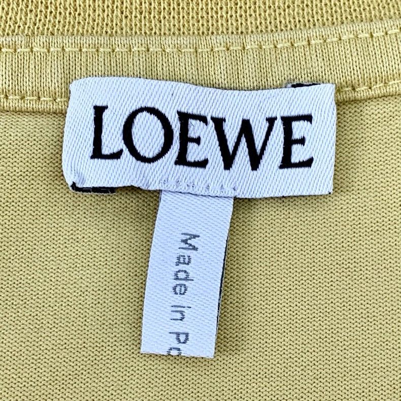 Loewe Loewe Yellow logo embroidered cotton round neck short slee Size XS / US 0-2 / IT 36-38 - 6 Thumbnail