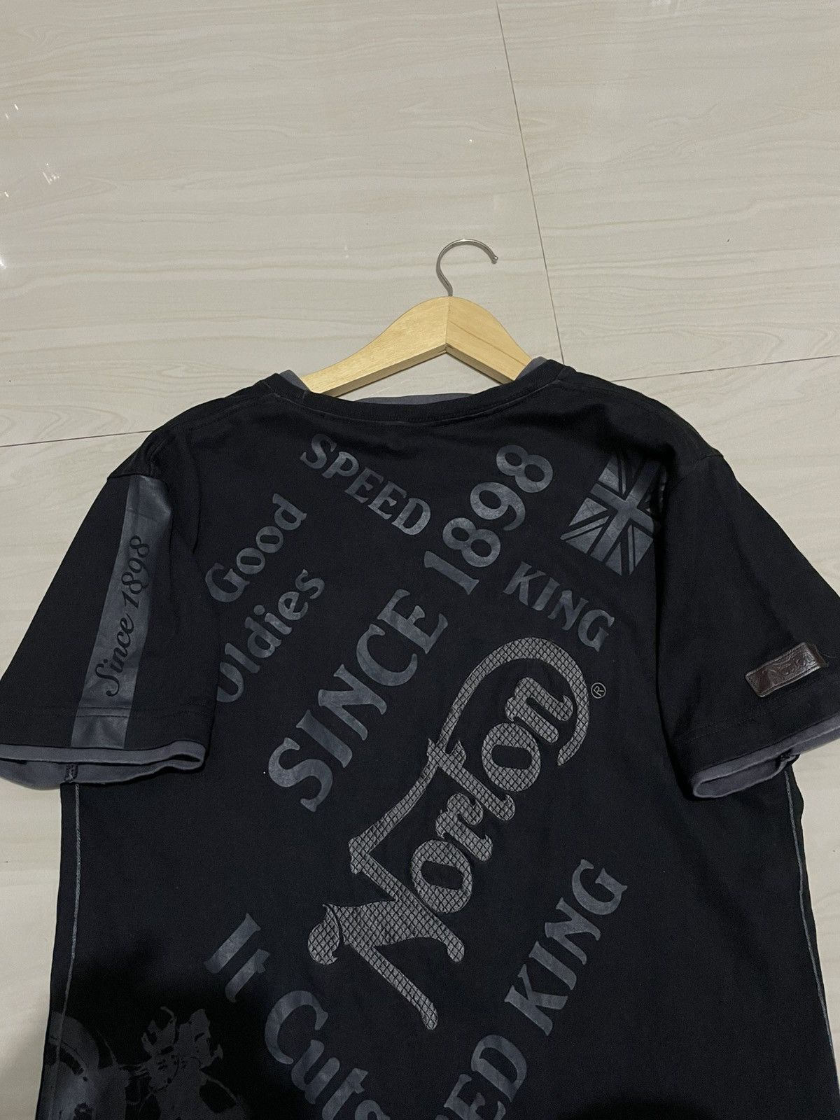 Norton Norton leather patch logo ifsixwasnine Y2K Size US M / EU 48-50 / 2 - 2 Thumbnail