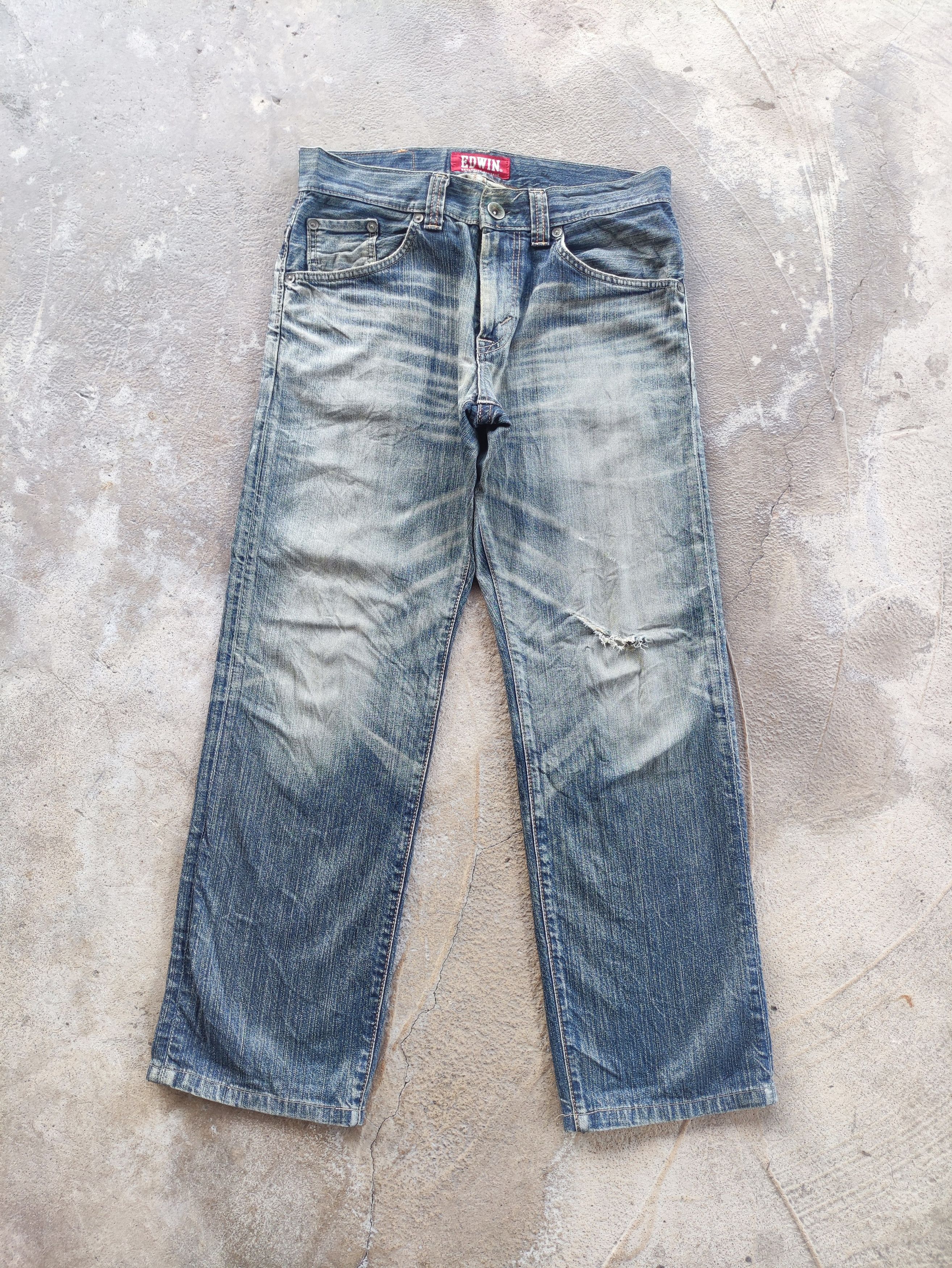 Vintage Edwin Distress Faded Edwin W35
