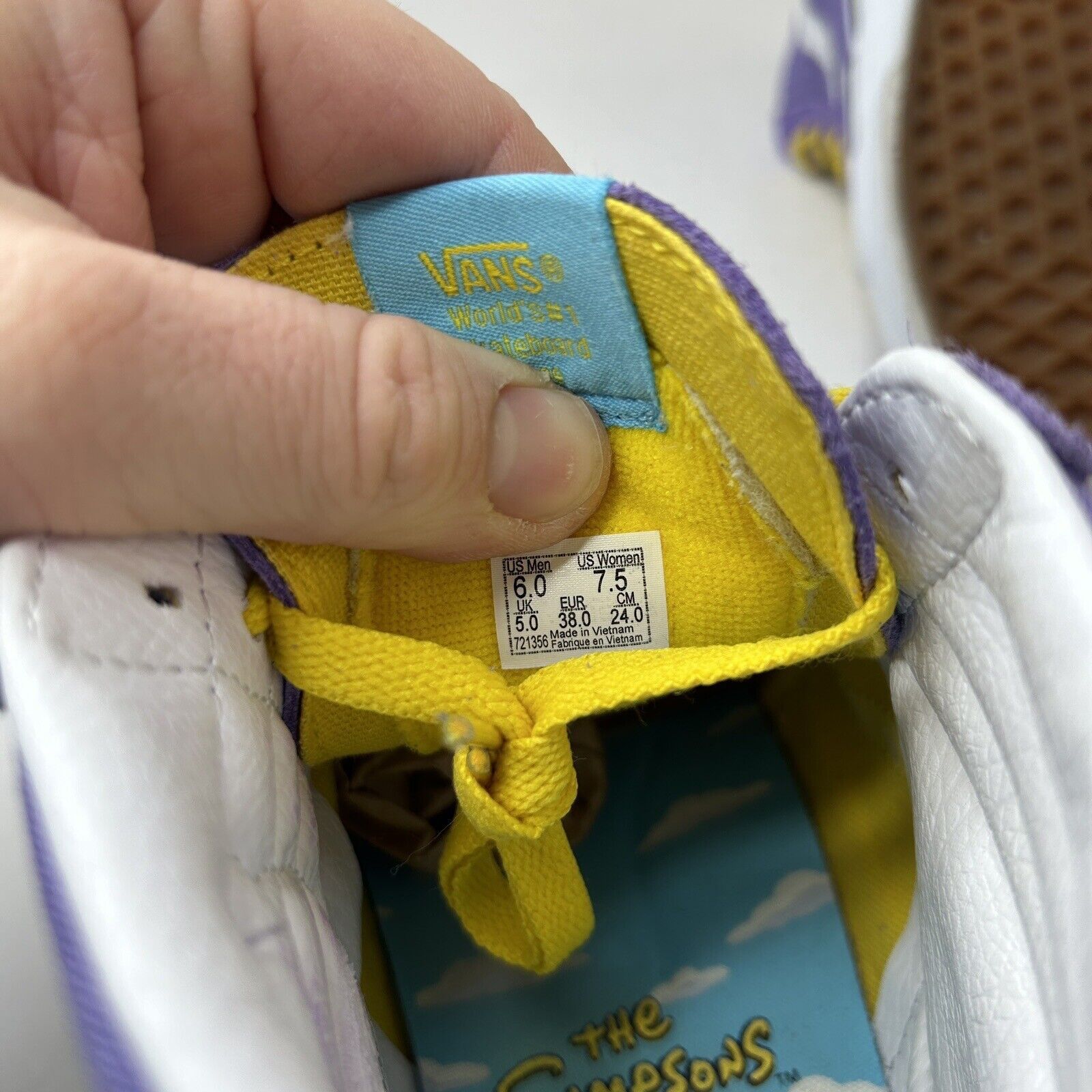 Vans Vans x The Simpsons SK8-Hi “Lisa For President” 2023 Size US 7.5 / IT 37.5 - 8 Thumbnail