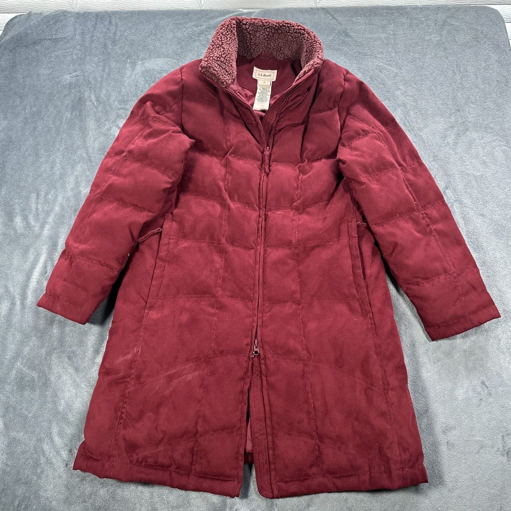 Vintage VINTAGE? Wait—not vintage. LL Bean Coat Womens Small Petite Red Down Puffer Quilted Parka Long Coat Regular Size S / US 4 / IT 40 - 6 Thumbnail