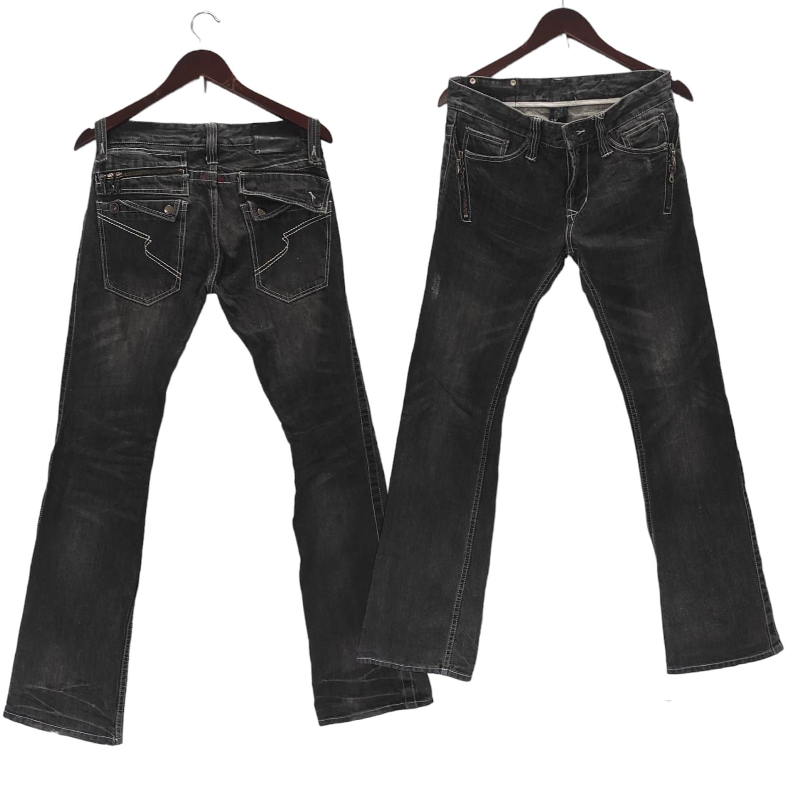 Vintage Flare Jeans Y2K Low Rise Bootcut Denim Pants – Pop Sick Vintage