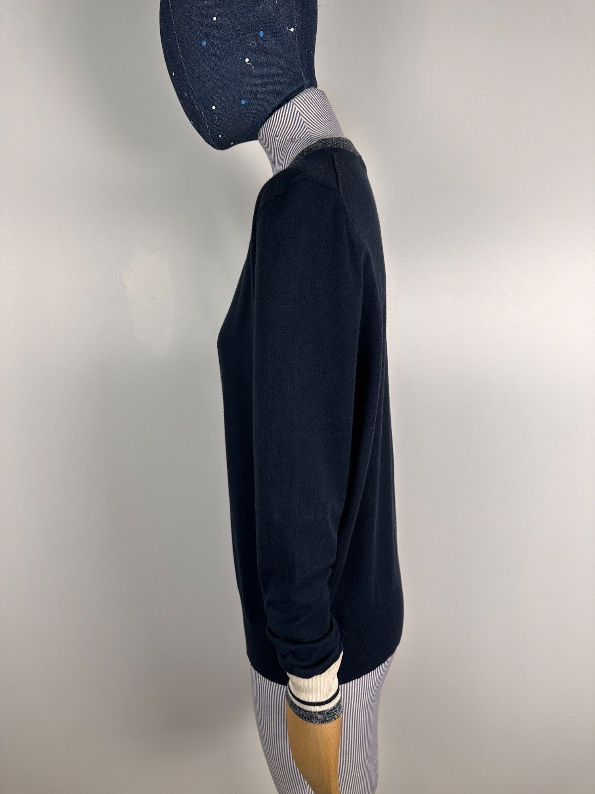 Reiss Reiss Bella Tipped and Cuffed Jumper Sweater Navy Size M Size M / US 6-8 / IT 42-44 - 4 Thumbnail