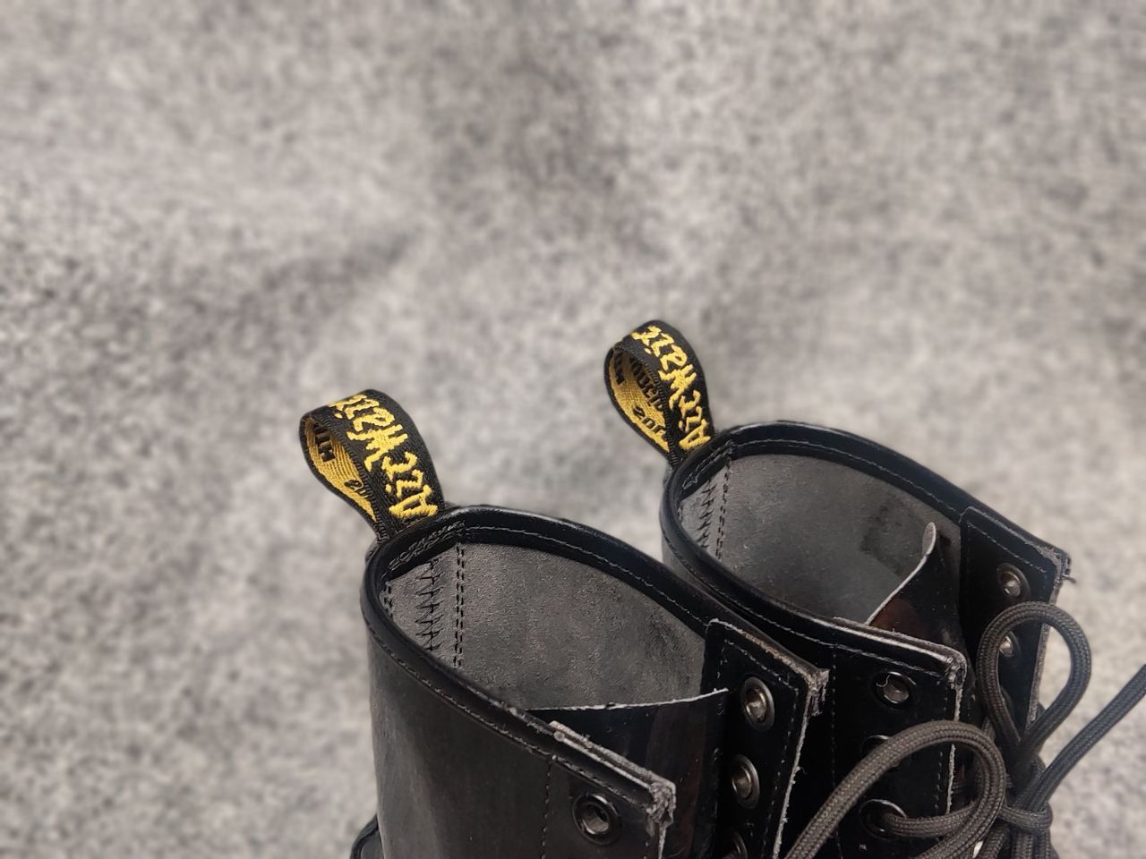 Dr. Martens Dr. Martens 11821 Patent Black Leather Combat lace up Boots Size US 6 / IT 36 - 13 Thumbnail