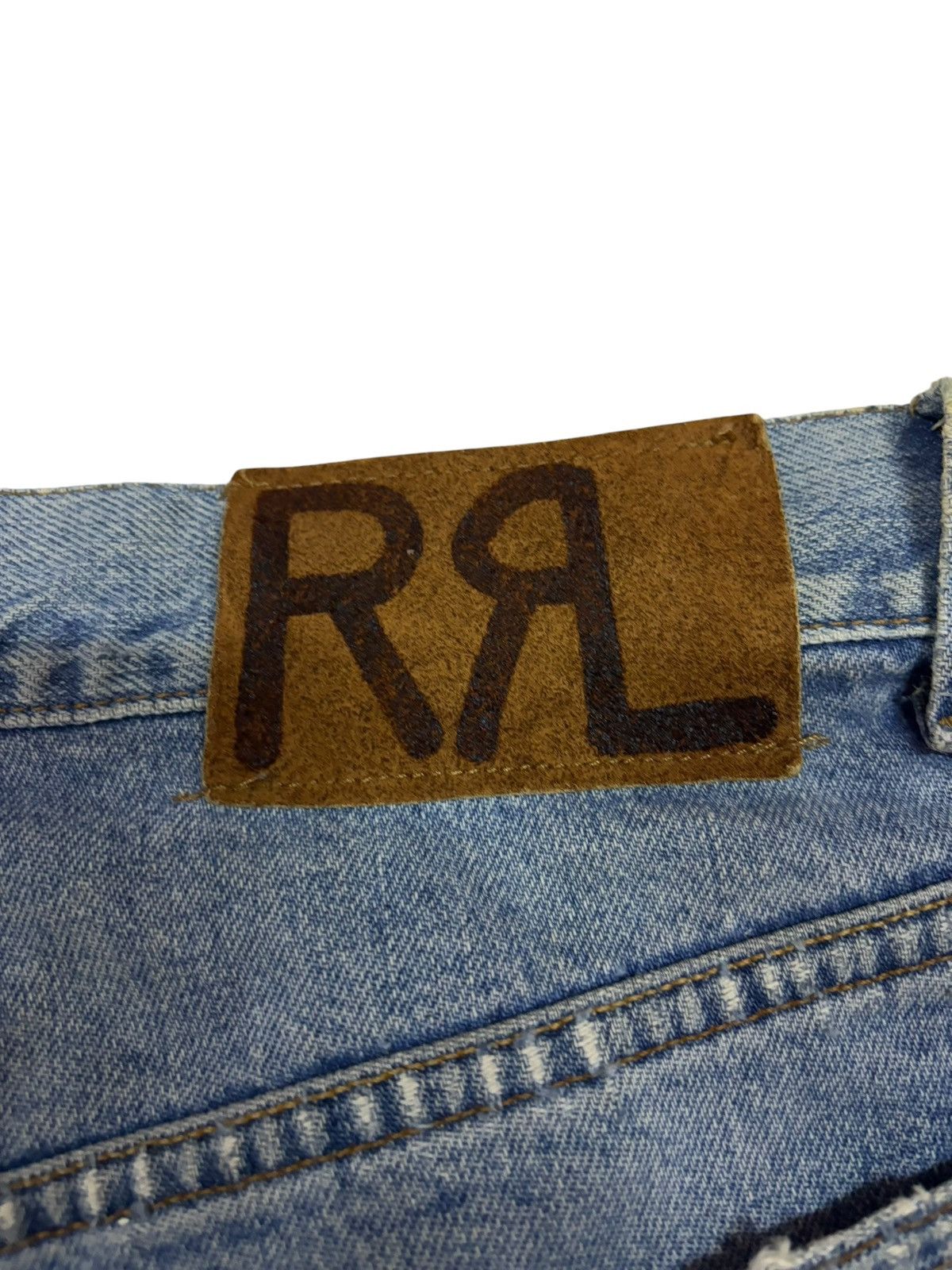 RRL Ralph Lauren × Ralph Lauren × Vintage 90s Vintage RRL Ralph Lauren Blue Washed Jeans Size US 33 - 9 Thumbnail