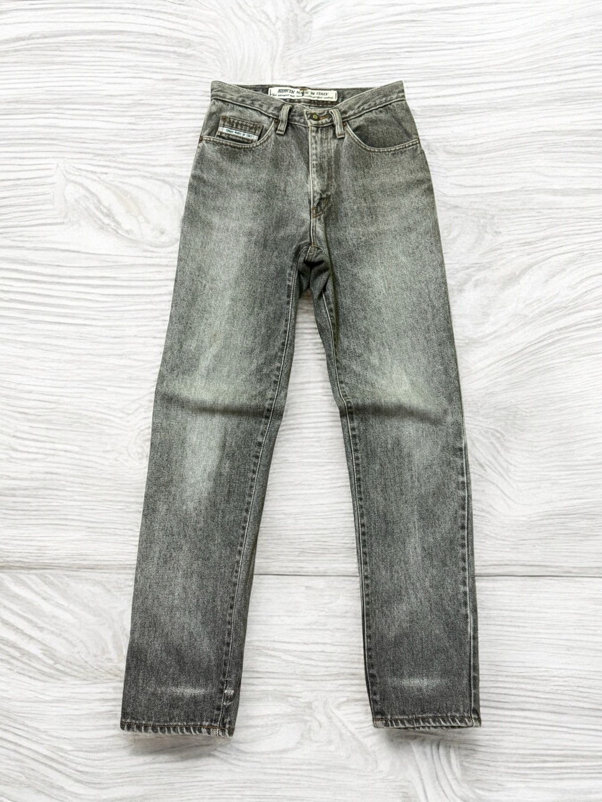 Edwin × Hysteric Glamour × If Six Was Nine VINTAGE EDWIN ITALY DISTRESSED JEANS RARE Size US 27 - 1 Thumbnail