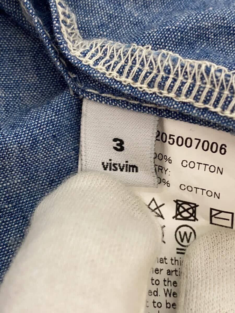 Visvim Blue Cotton Long Sleeve Shirt Size US L / EU 52-54 / 3 - 4 Thumbnail