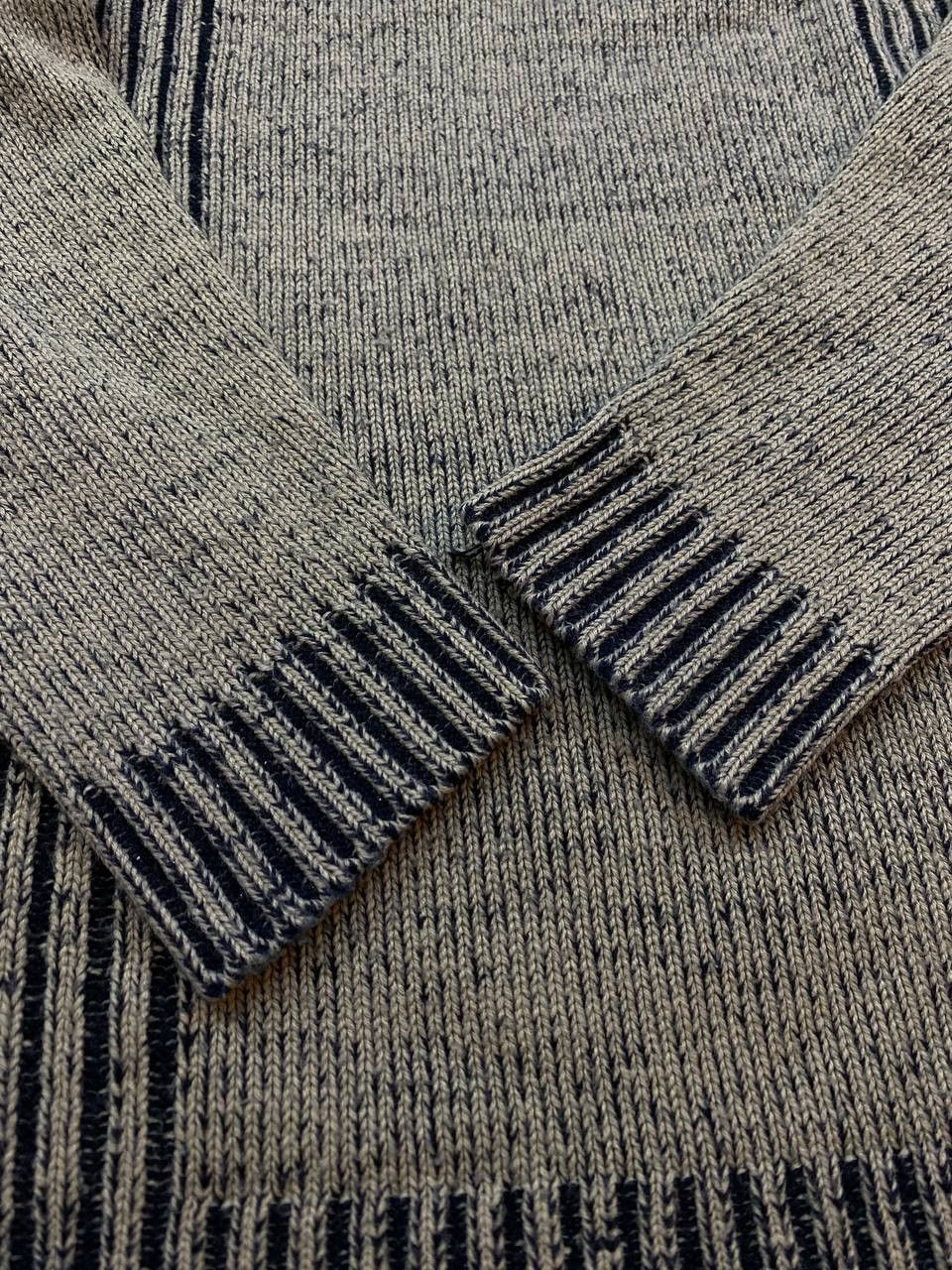 Japanese Brand Y2K Diesel style Knit Faded Ribbed Striped Vintage Sweater Size US M / EU 48-50 / 2 - 10 Thumbnail