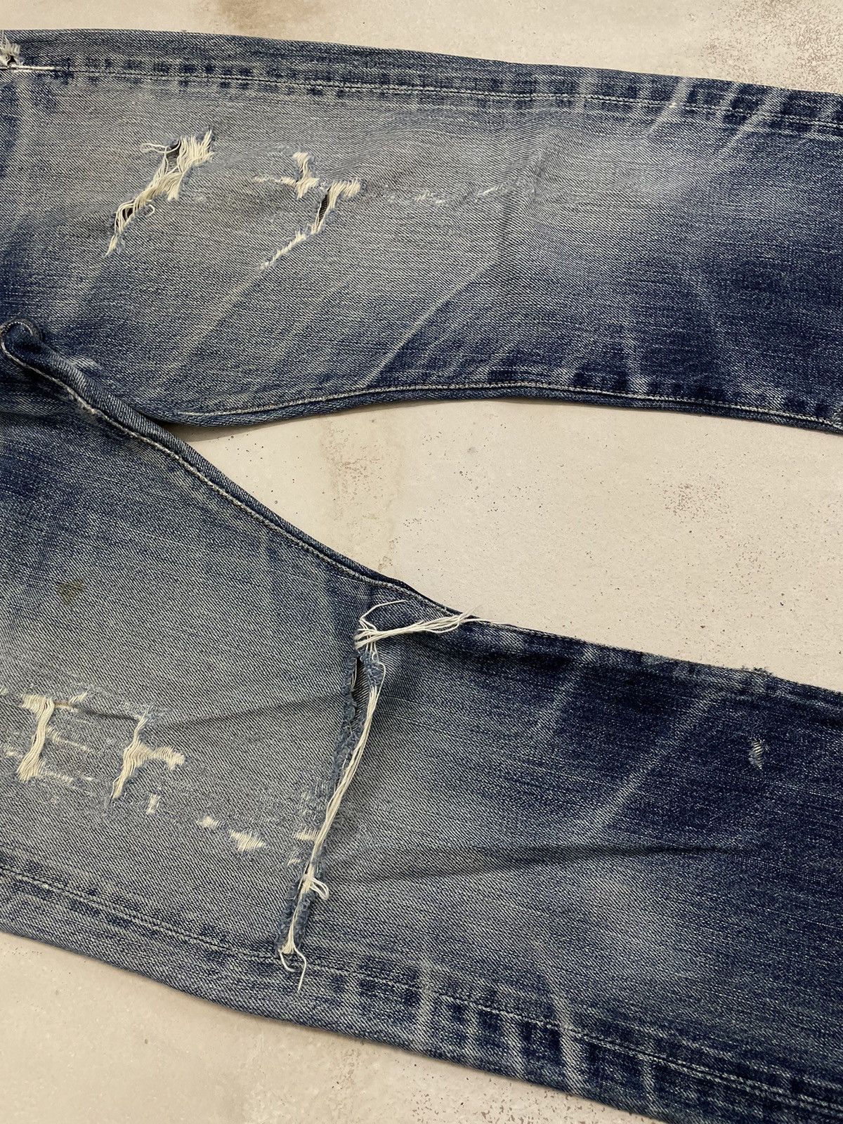 Paul Smith × Paul Smith Red Ear Paul Smith Red Ear Selvedge Distressed Denim Pants (A10) Size US 31 - 5 Thumbnail