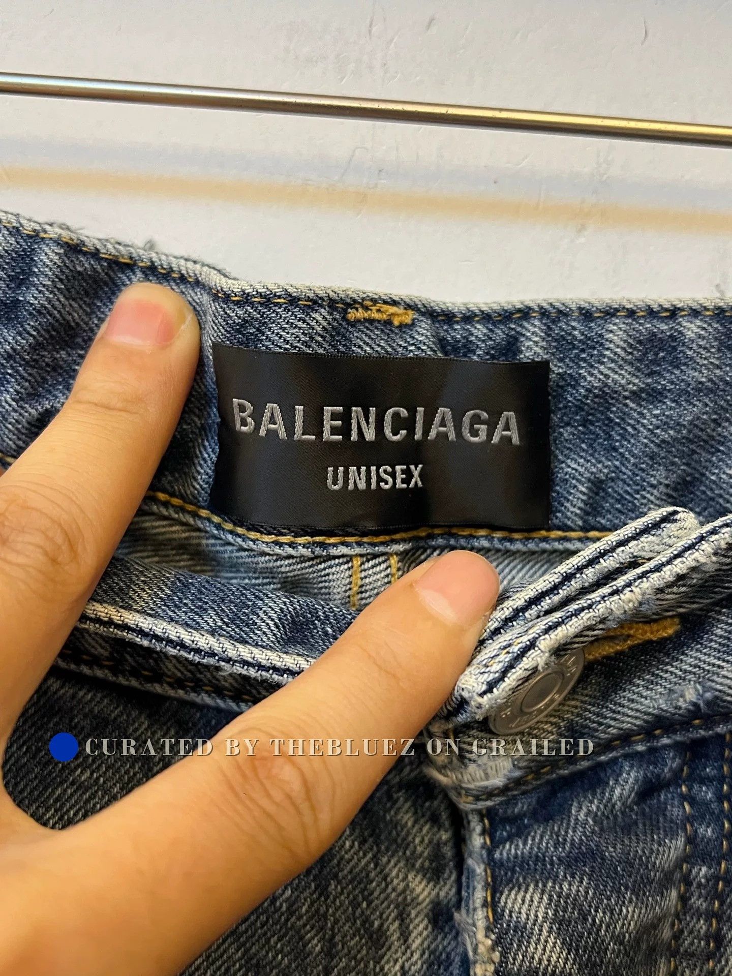 Balenciaga Balenciaga 23SS Distressed Baggy Jeans Size US 26 / EU 42 - 3 Thumbnail