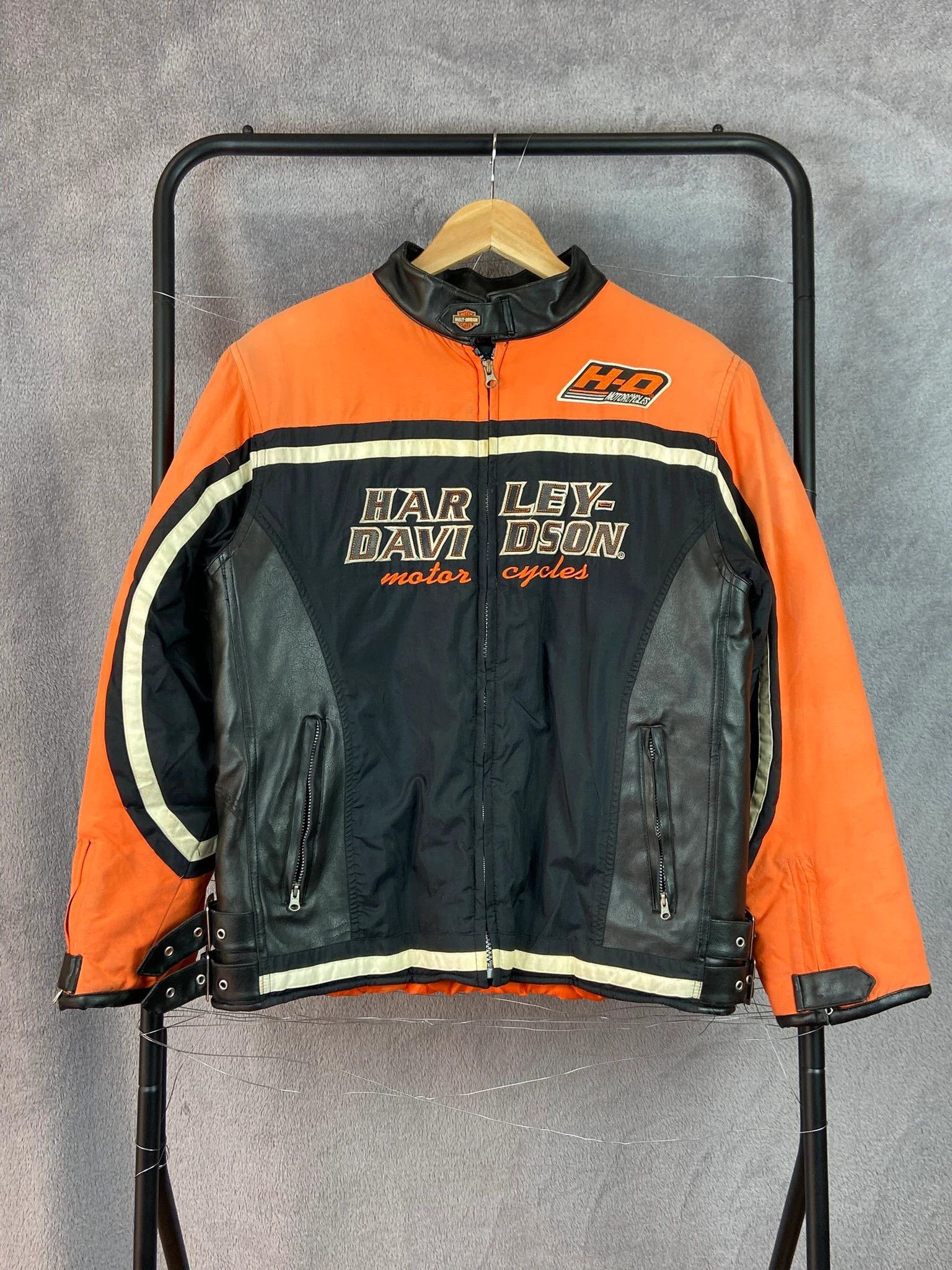 Harley Davidson Jacket Harley Davidson motorcycle black patch vintage biker Size US S / EU 44-46 / 1 - 1 Thumbnail