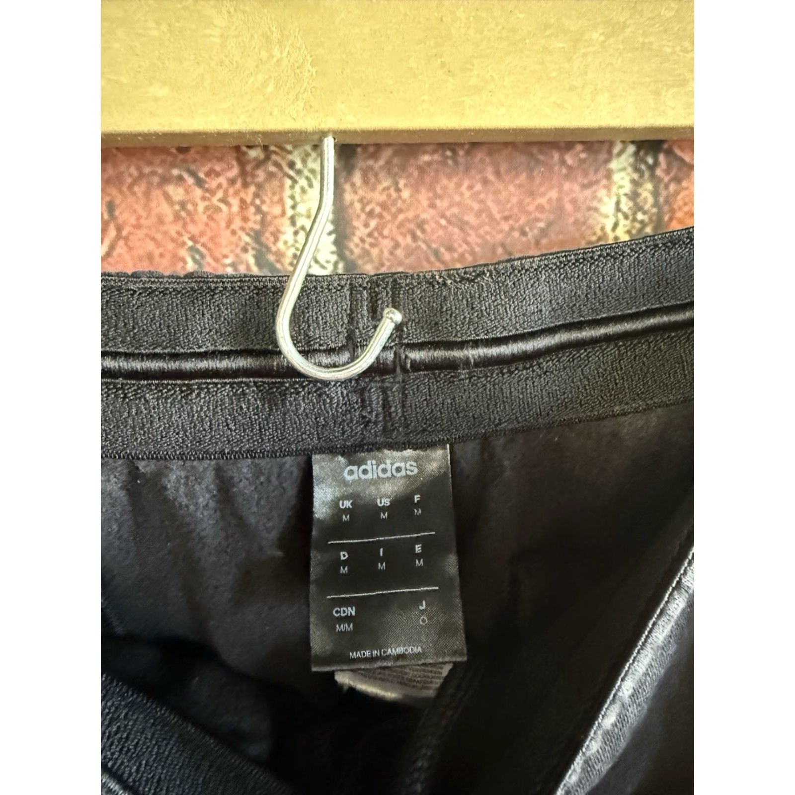 Adidas Adidas Mens Black Jogger Sweatpants Drawstring Size M Athletic Pants Size US 31 - 3 Thumbnail