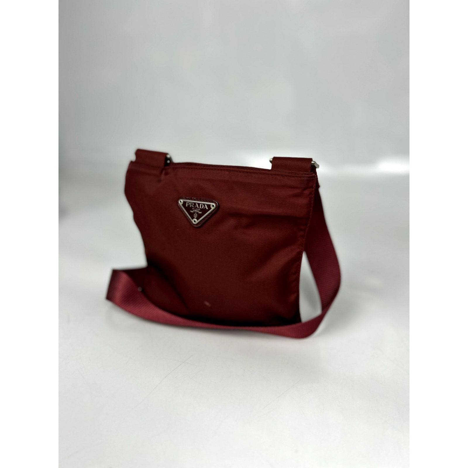 Prada Prada Nylon Red Crossbody Bag Size ONE SIZE - 4 Thumbnail