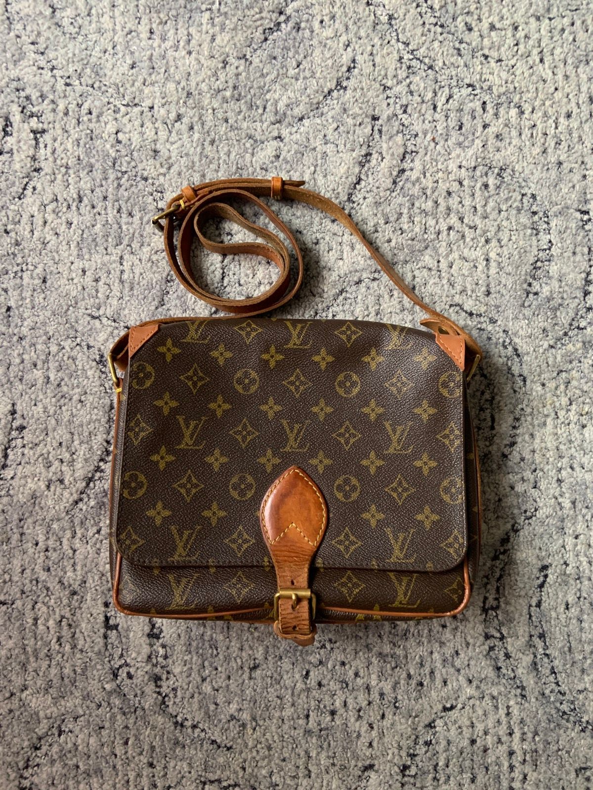 Louis Vuitton Louis Vuitton Vintage 80s Leather Monogram Shoulders Bag
