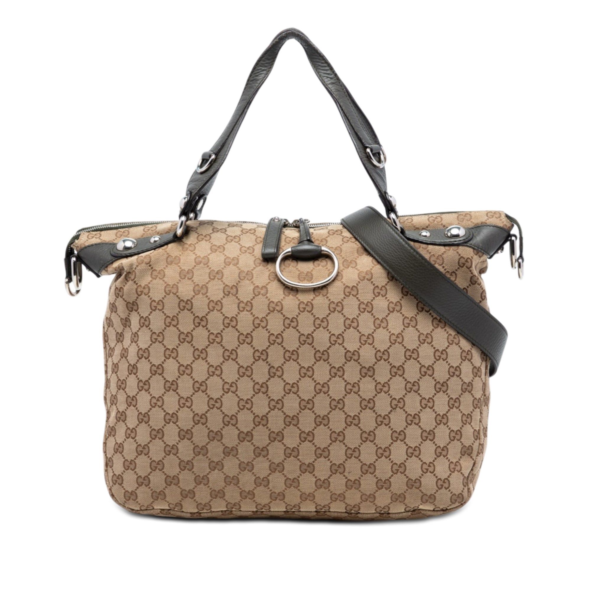 Gucci Large GG Canvas Icon Bit Satchel Size ONE SIZE - 1 Thumbnail