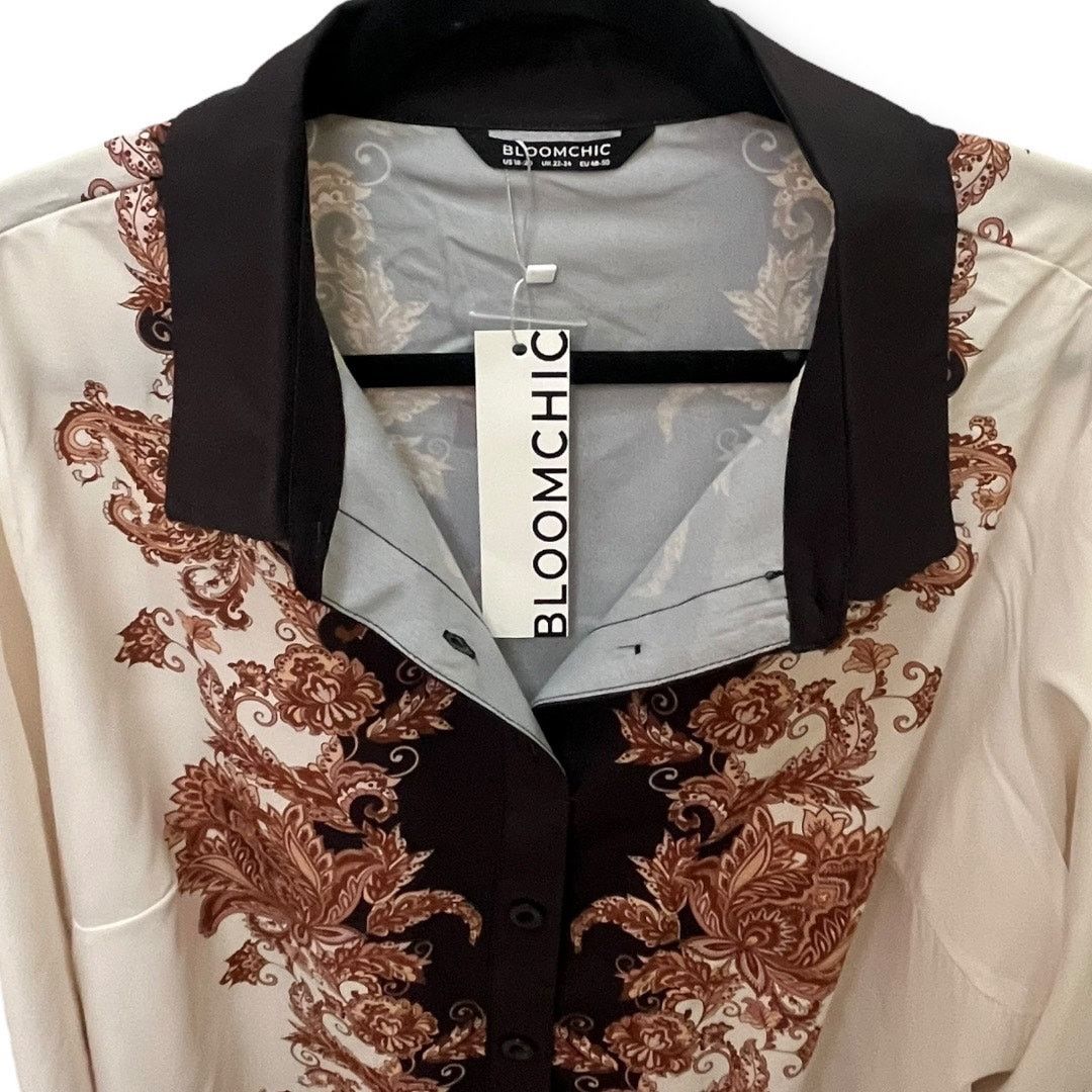 Other Bloomchic long sleeve graphic floral paisley blouse NEW Size XXL / US 16-18 / IT 52-54 - 7 Thumbnail
