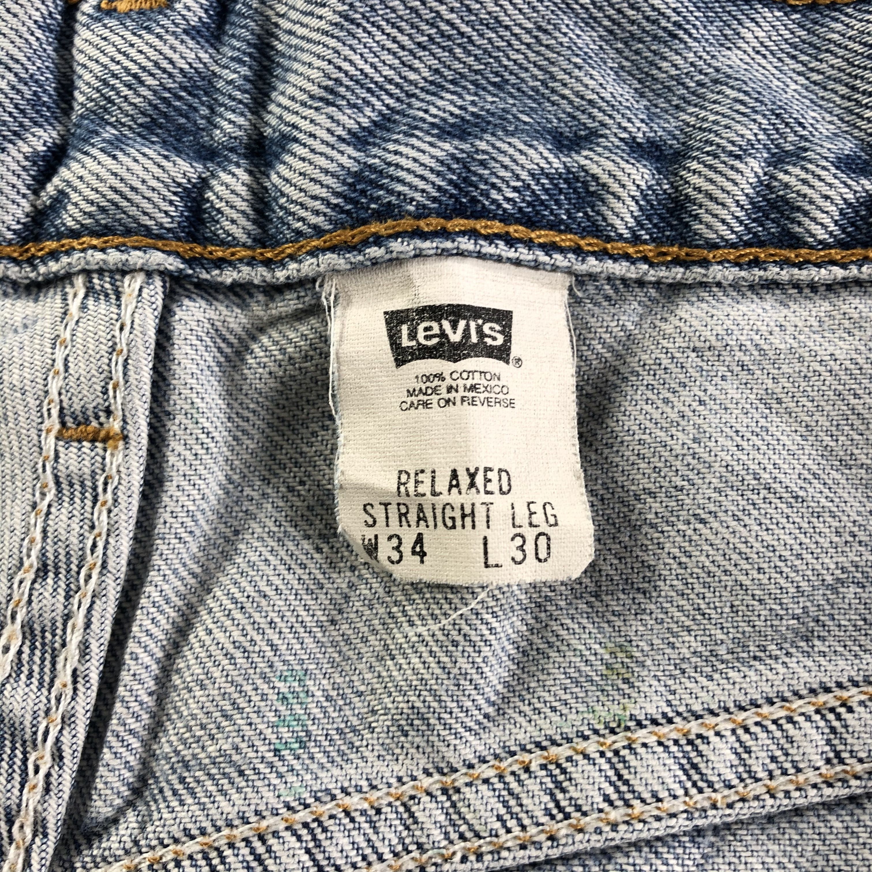 Levi's Vintage 90s Light Wash Levis Jeans-J3316 Size US 33 - 12 Thumbnail