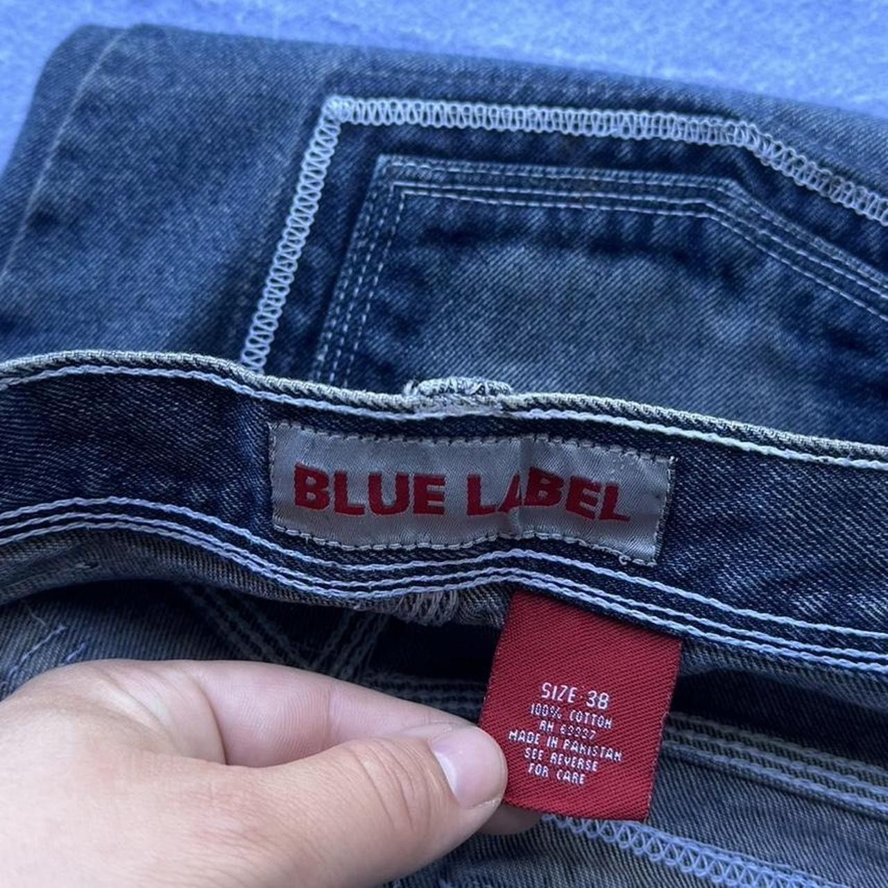 JNCO × Southpole × Vintage Vintage Blue Label JNCO Style Baggy Skater Jeans Y2K 36x32 Size US 36 / EU 52 - 4 Thumbnail