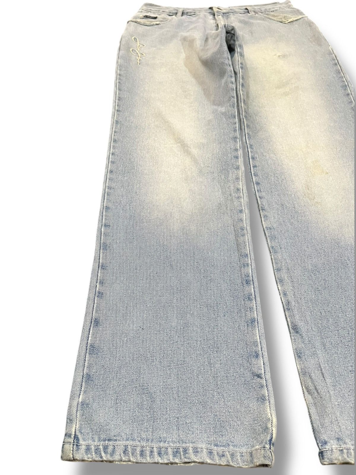 Le Grande Bleu (L.G.B.) × Sean John Vintage Sean John Baggy Faded Denim Size US 33 - 3 Thumbnail
