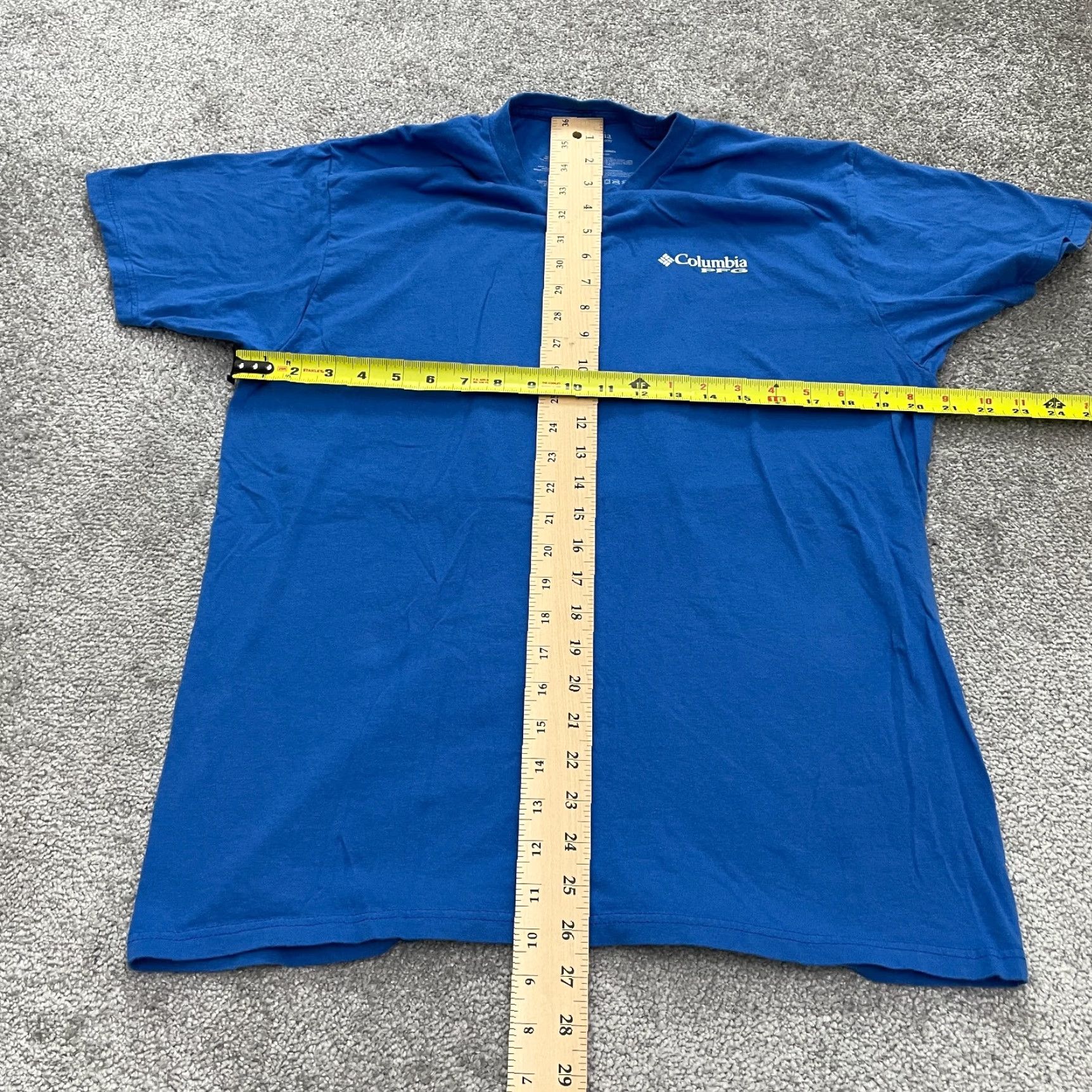 Vintage Columbia PFG Shirt Mens Large Blue Crew Neck Short Sleeve Casual Tee Outdoor Mens Size US L / EU 52-54 / 3 - 6 Thumbnail