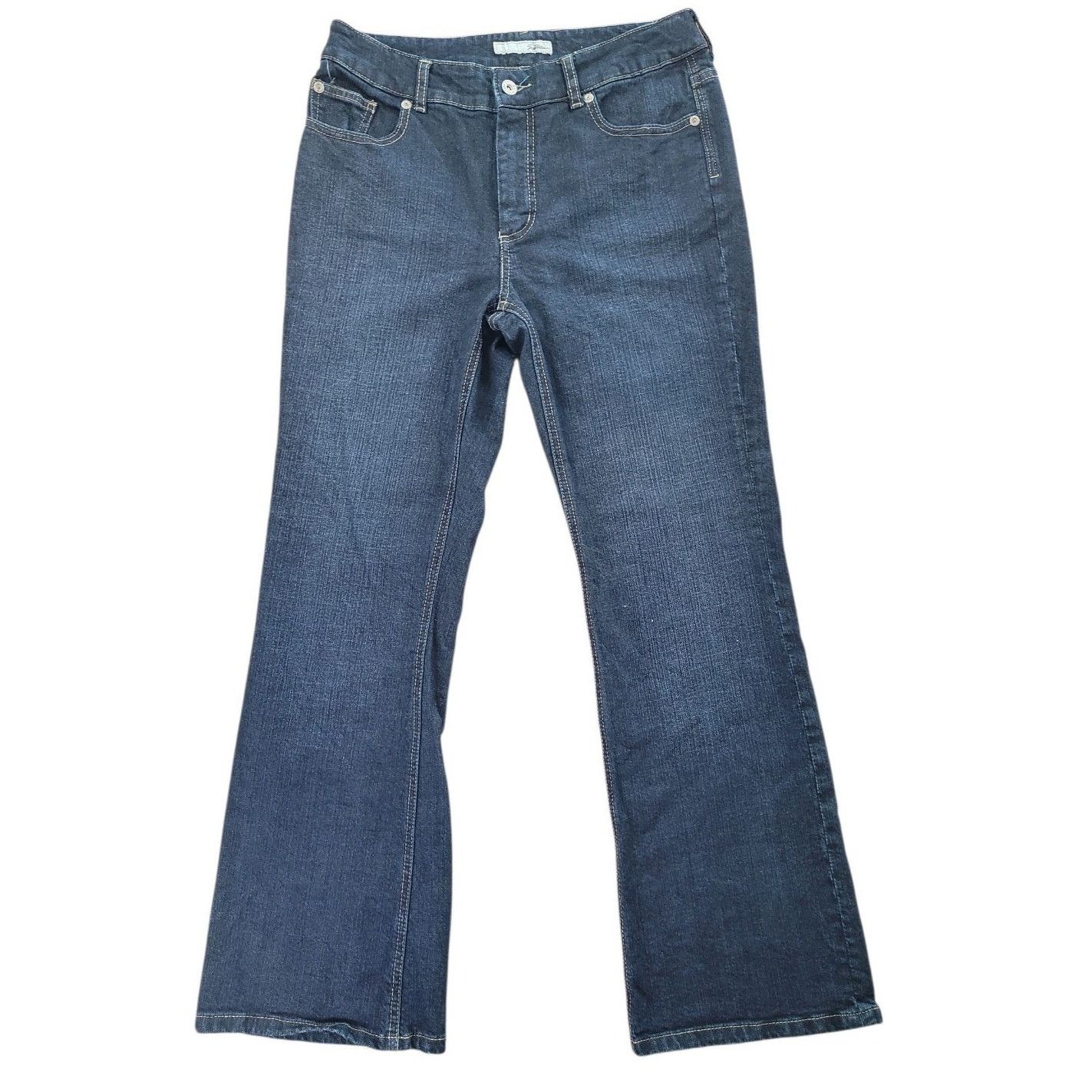 Chicos Chico’s Platinum Jeans Sz 1S Short Dark Wash Bootcut Size 30" / US 8 / IT 44 - 2 Thumbnail