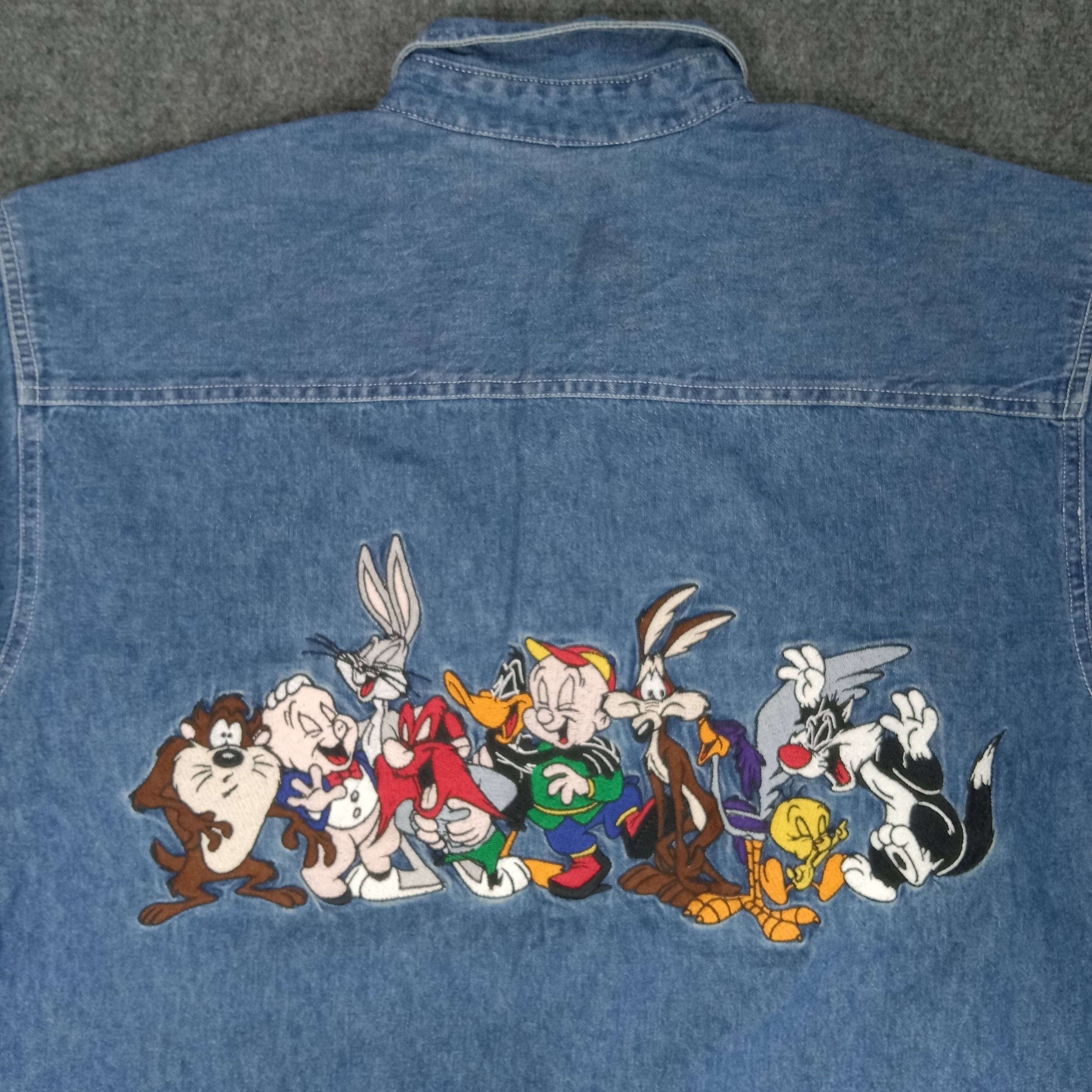 Cartoon Network × Vintage Looney Tunes Embroidery Logo Cartoon Shirt Button Up Size US L / EU 52-54 / 3 - 2 Thumbnail