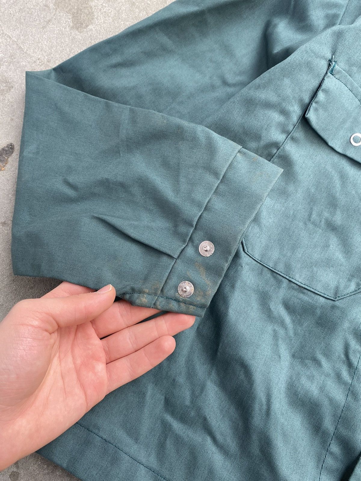 Le Laboureur Vintage 70s French Sanfor Chore Work Jacket Button Up Size US M / EU 48-50 / 2 - 3 Thumbnail