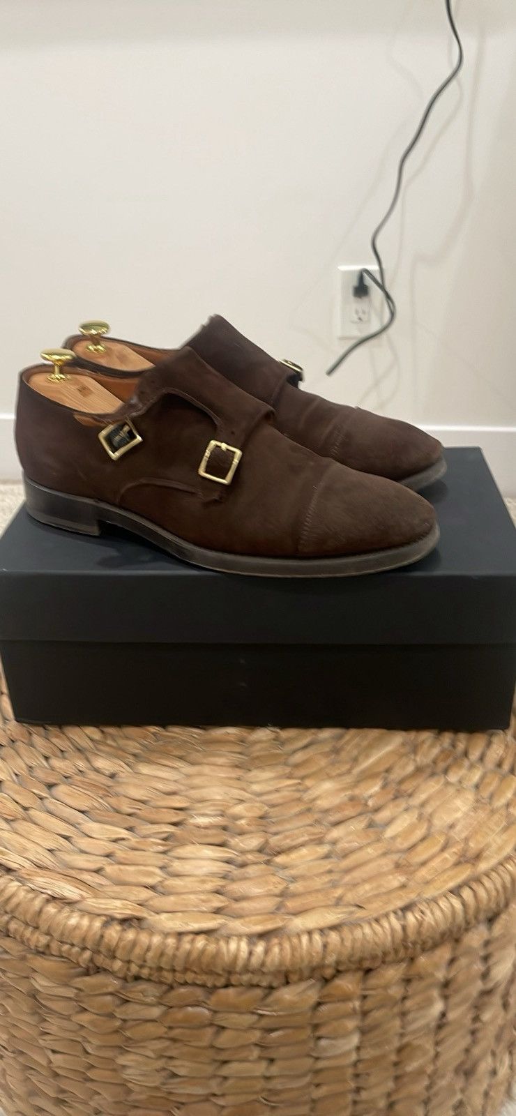 Sid Mashburn Suede Double Monks -Size 8