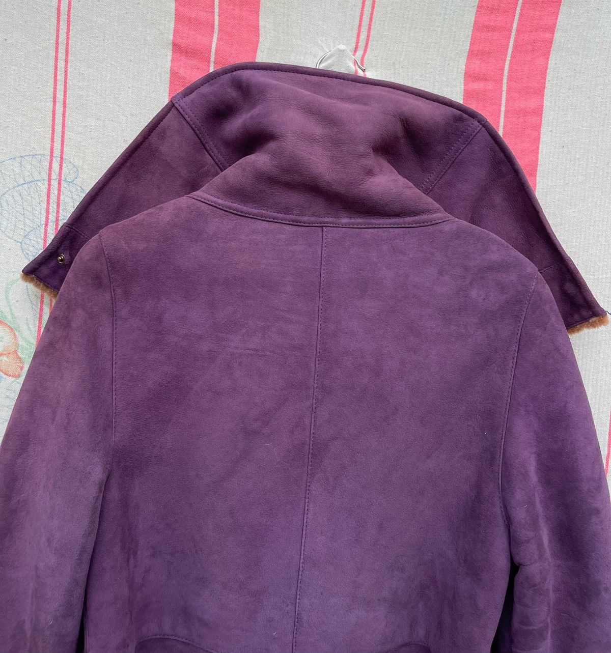 Salvatore Ferragamo 🔥RARE🔥 Salvatore Ferragamo Italy Sherling Leather Jacket Size US S / EU 44-46 / 1 - 17 Thumbnail