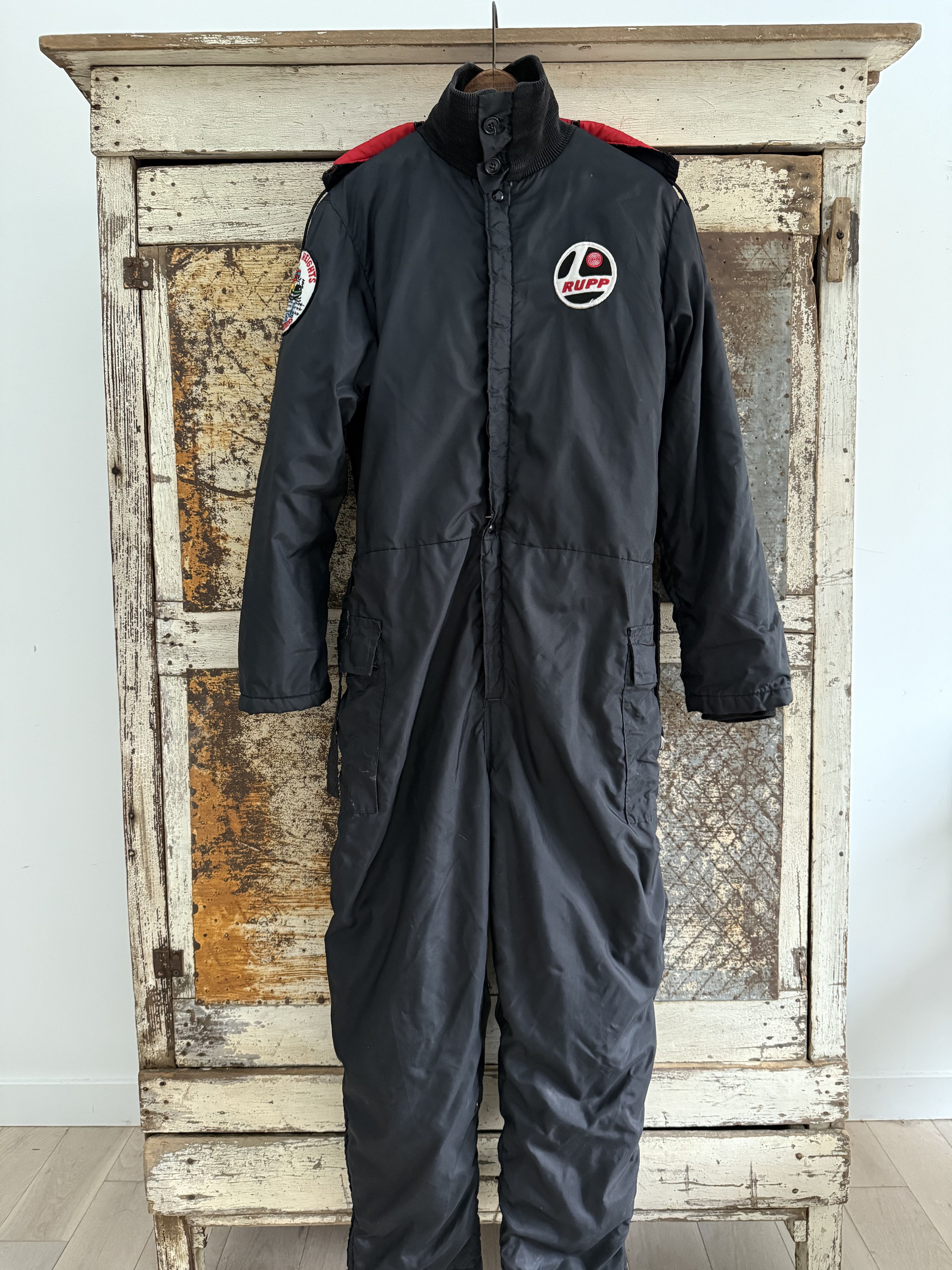 Vintage Vintage Rupp Snowmobile Suit – 1970s Racing Coveralls Size US 32 / EU 48 - 1 Thumbnail