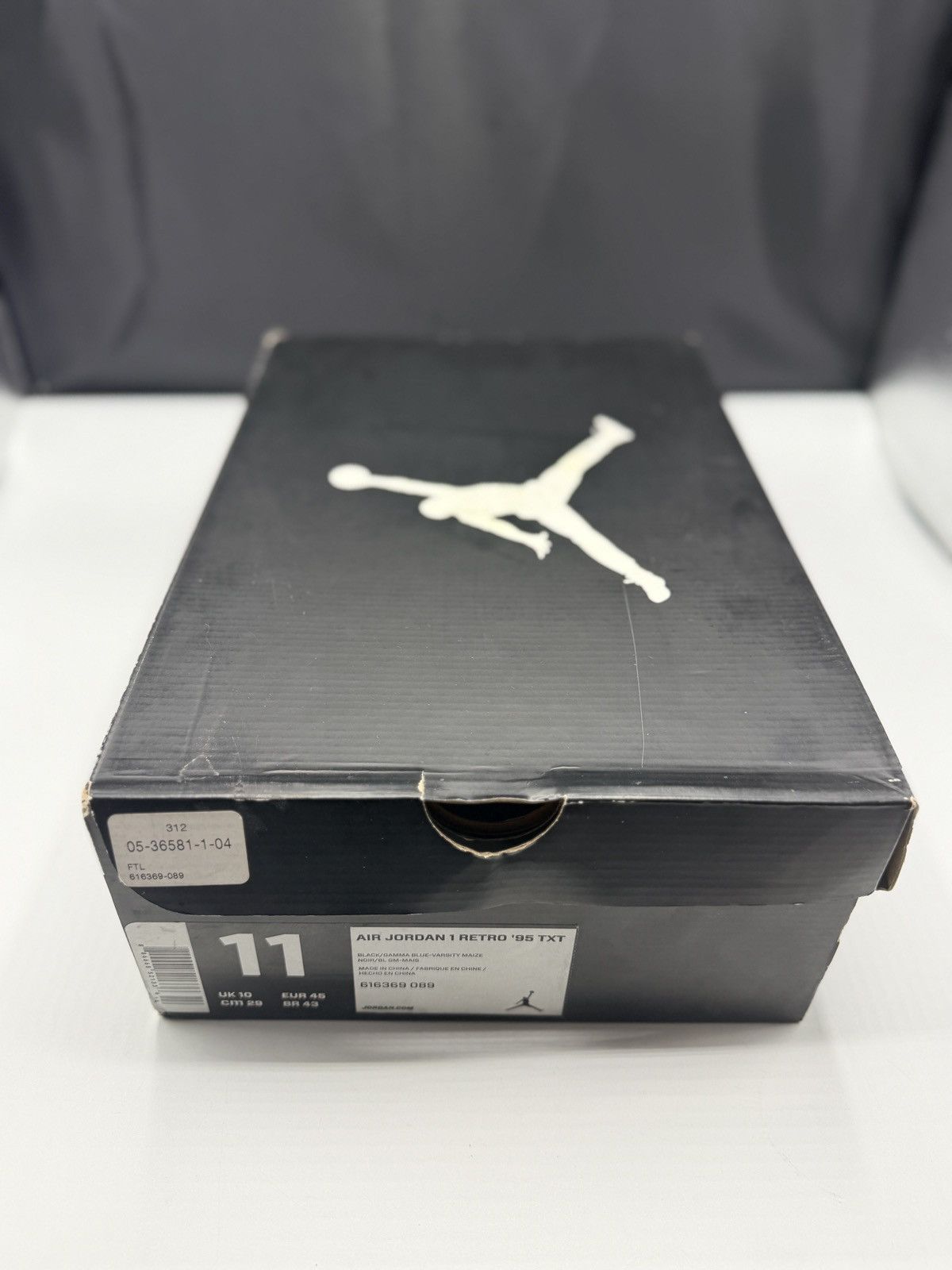 Jordan Brand Mens Jordan 1 Retro ‘95 Gamma’ Black Sz 11 Men 616369089 Size US 11 / EU 44 - 16 Thumbnail