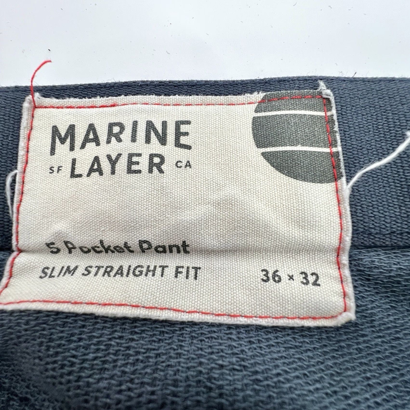 Marine Layer Marine Layer Slim Straight Pants Mens 36 x 32 Corduroy Blue Size US 36 / EU 52 - 5 Thumbnail