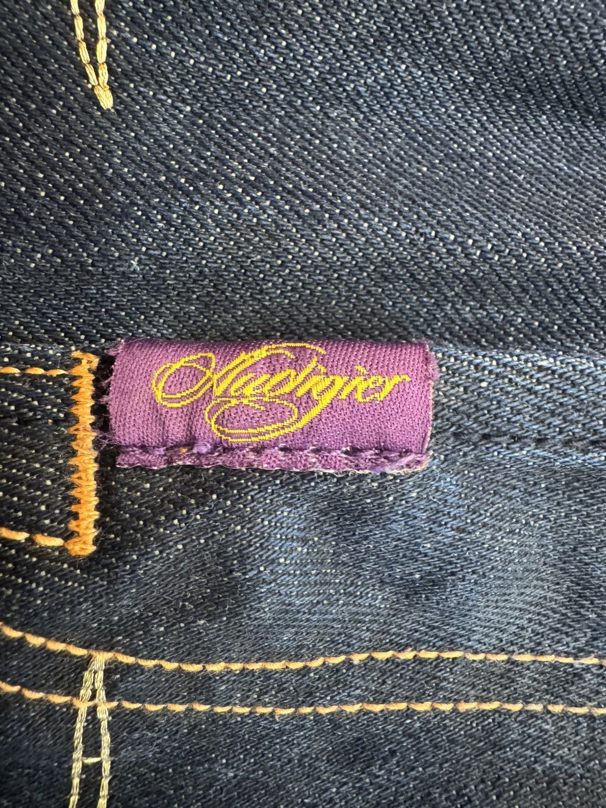 Christian Audigier Audigier Golden Embroidery Denim Short (32) Size US 32 / EU 48 - 4 Thumbnail