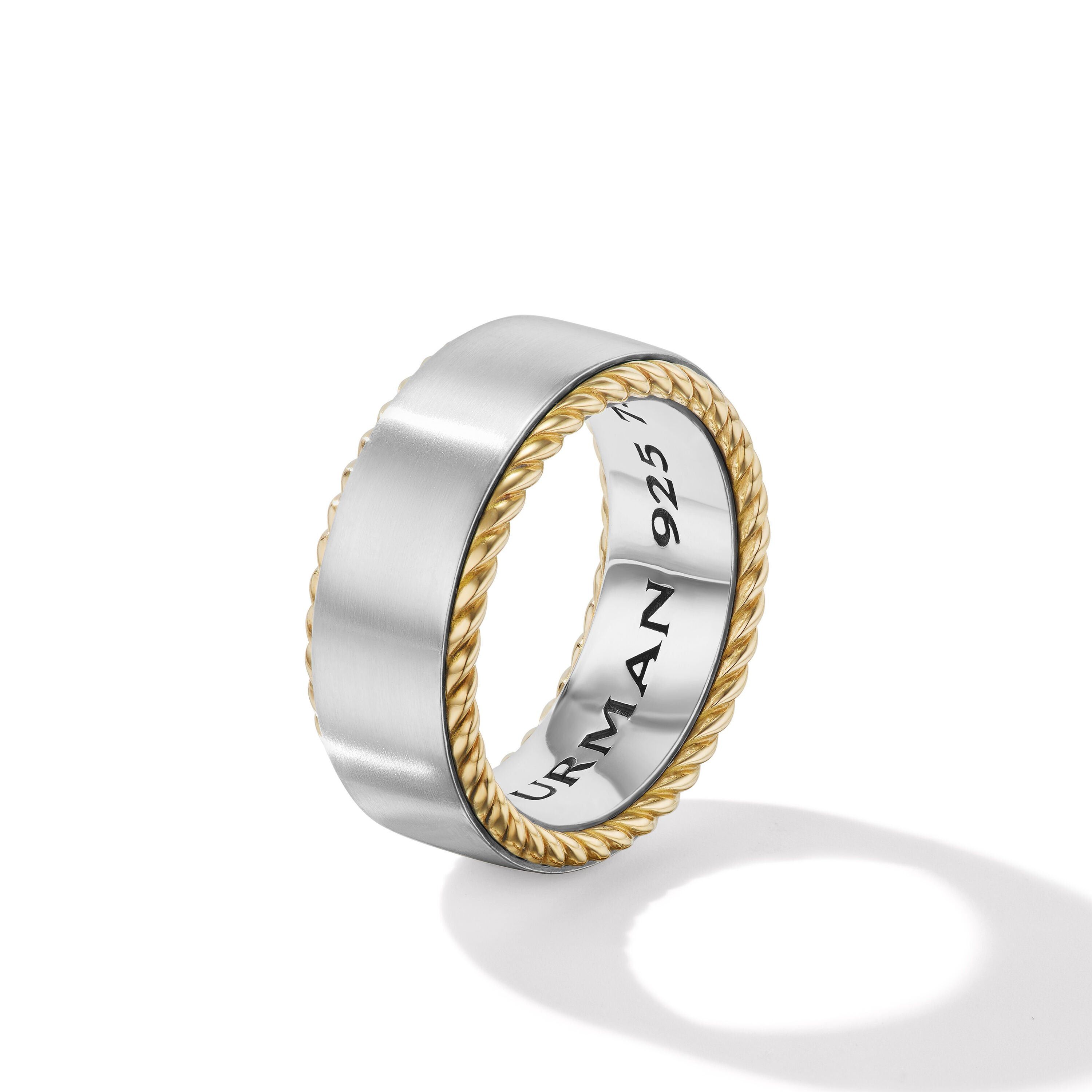David Yurman o1w1db10526 R25314M/Size 7/Streamline Cable Ring in Silver Size ONE SIZE - 2 Thumbnail