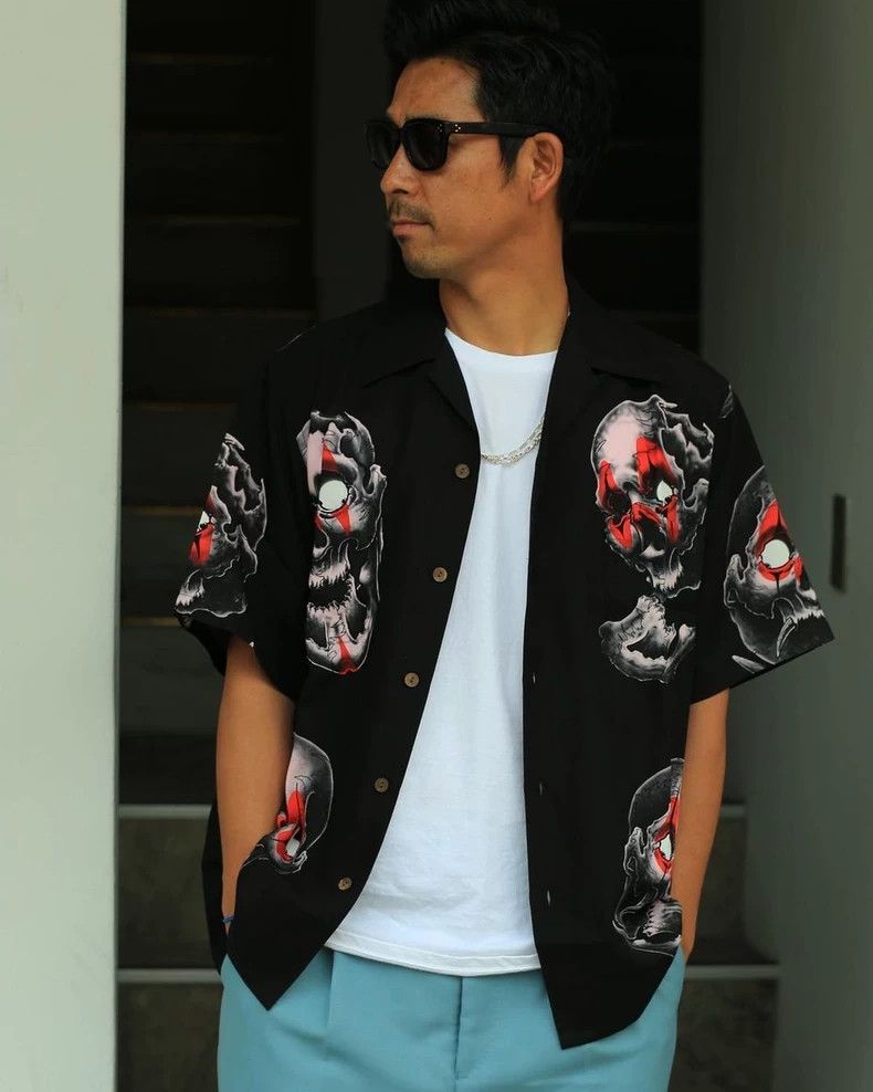 Wacko Maria WACKO MARIA 56 Tattoo Shirt 22ss Short Sleeve Shirt, Japan Size US M / EU 48-50 / 2 - 9 Thumbnail