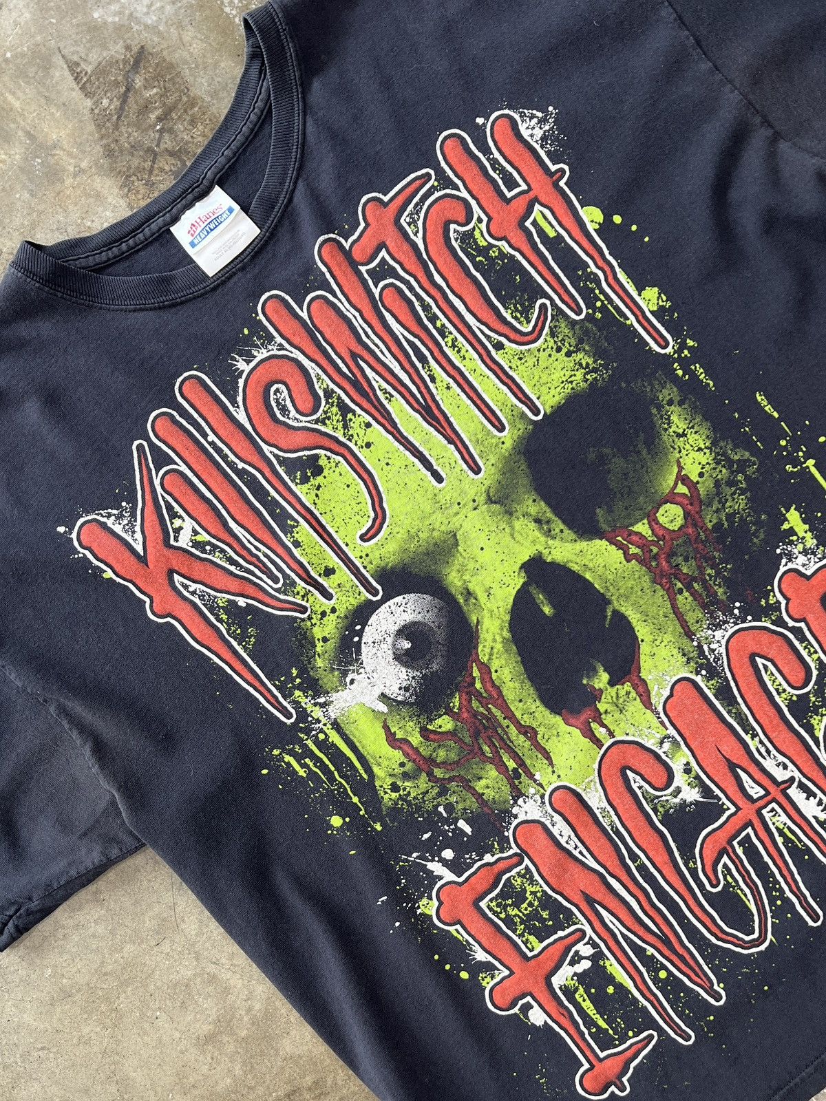 Band Tees × Vintage Vintage 2000s Y2K Killswitch Engage Skull Band Tee XL Size US XL / EU 56 / 4 - 1 Thumbnail